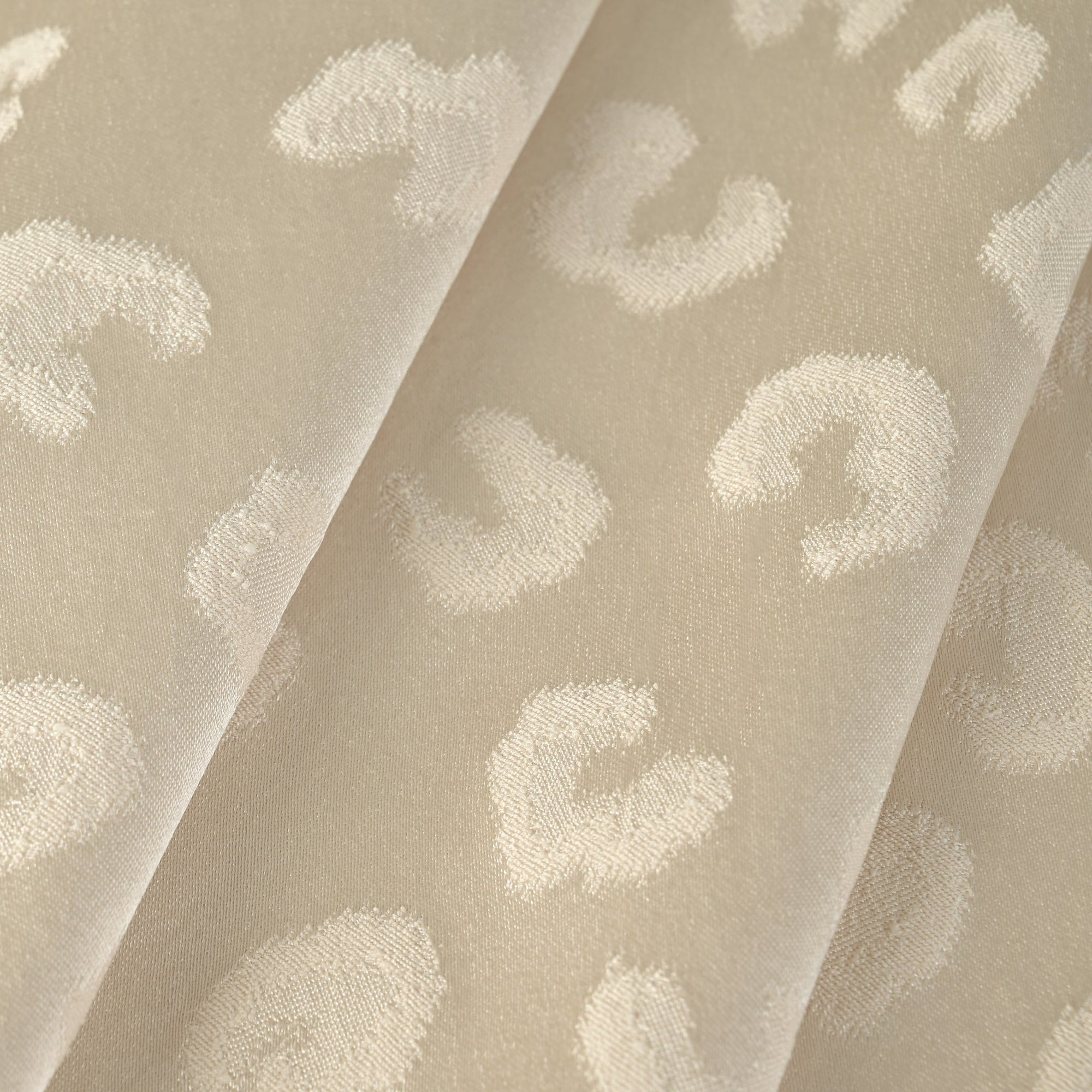 Beige Shiny Satin Fabric 8647