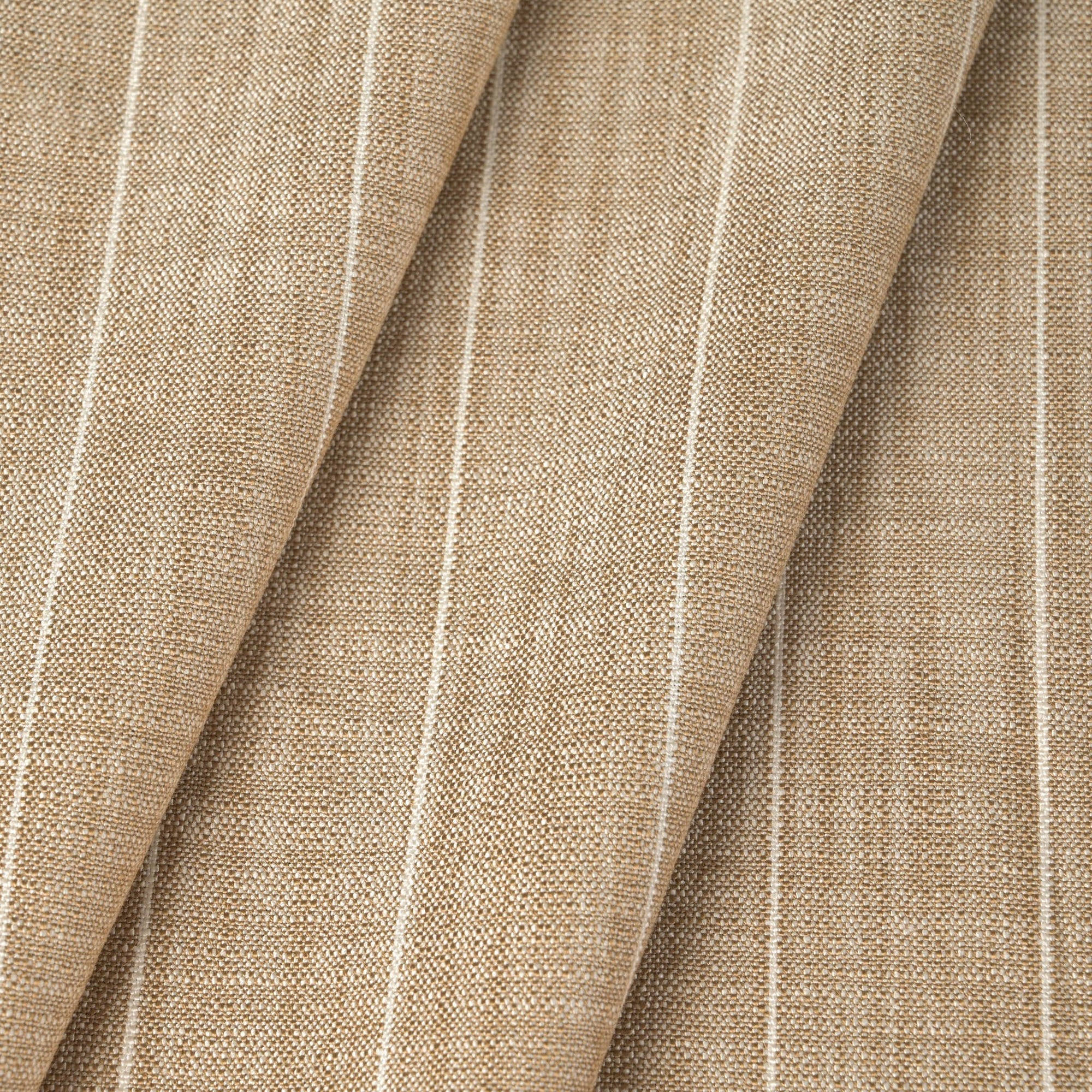 Beige Striped Canvas Fabric 11085