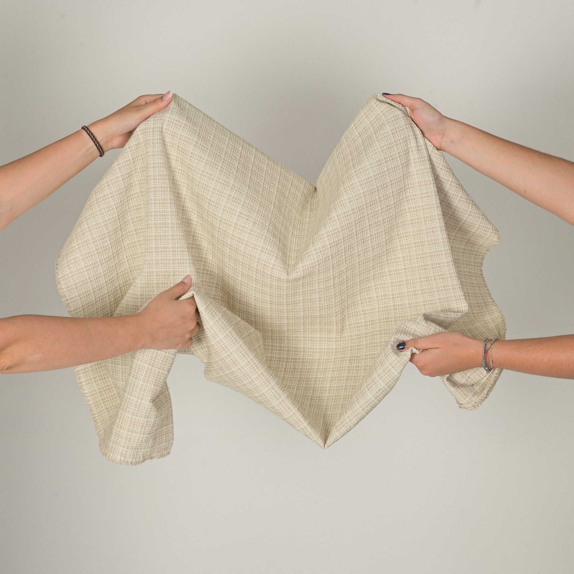 Beige Tweed Fabric 2400