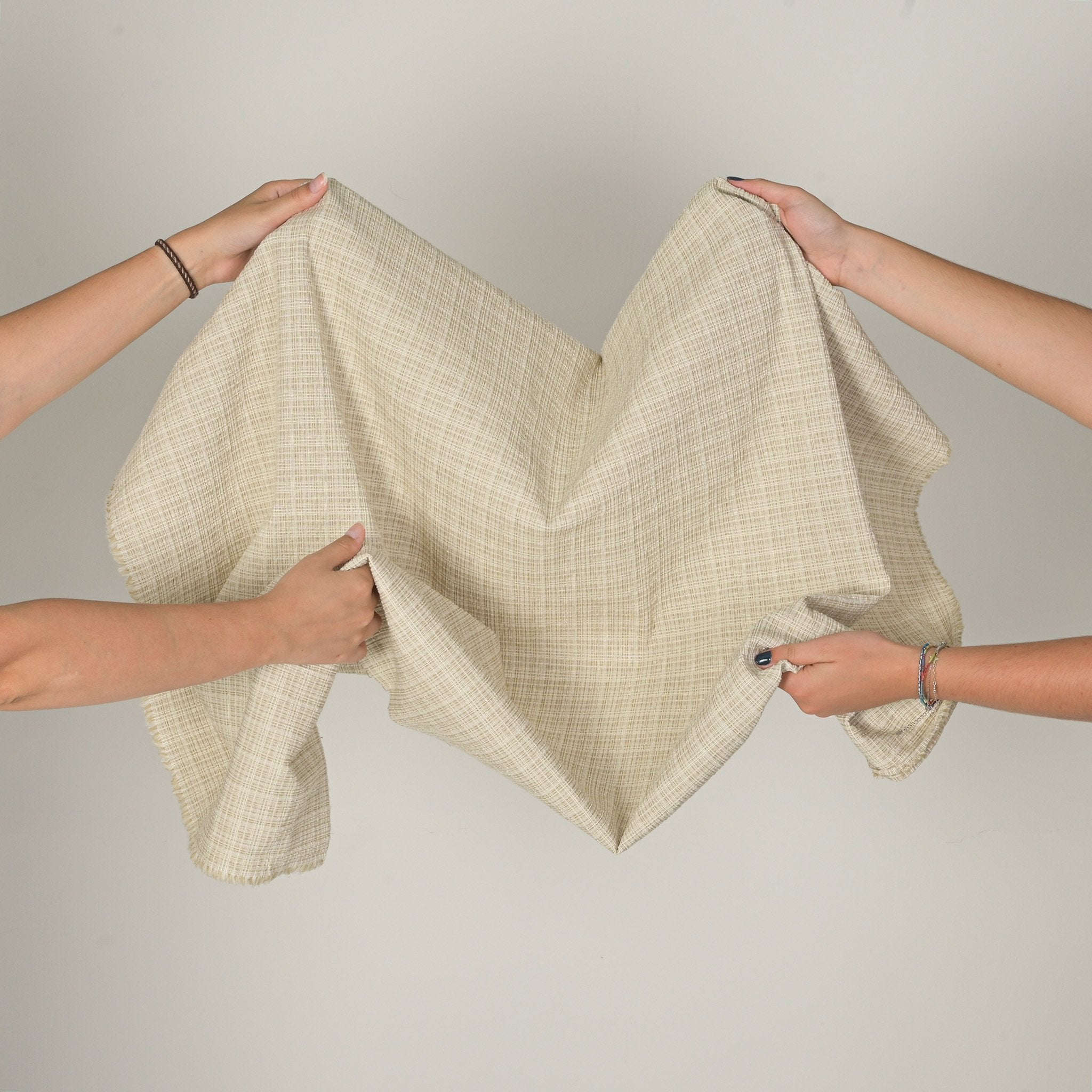 Beige Tweed Fabric 2400