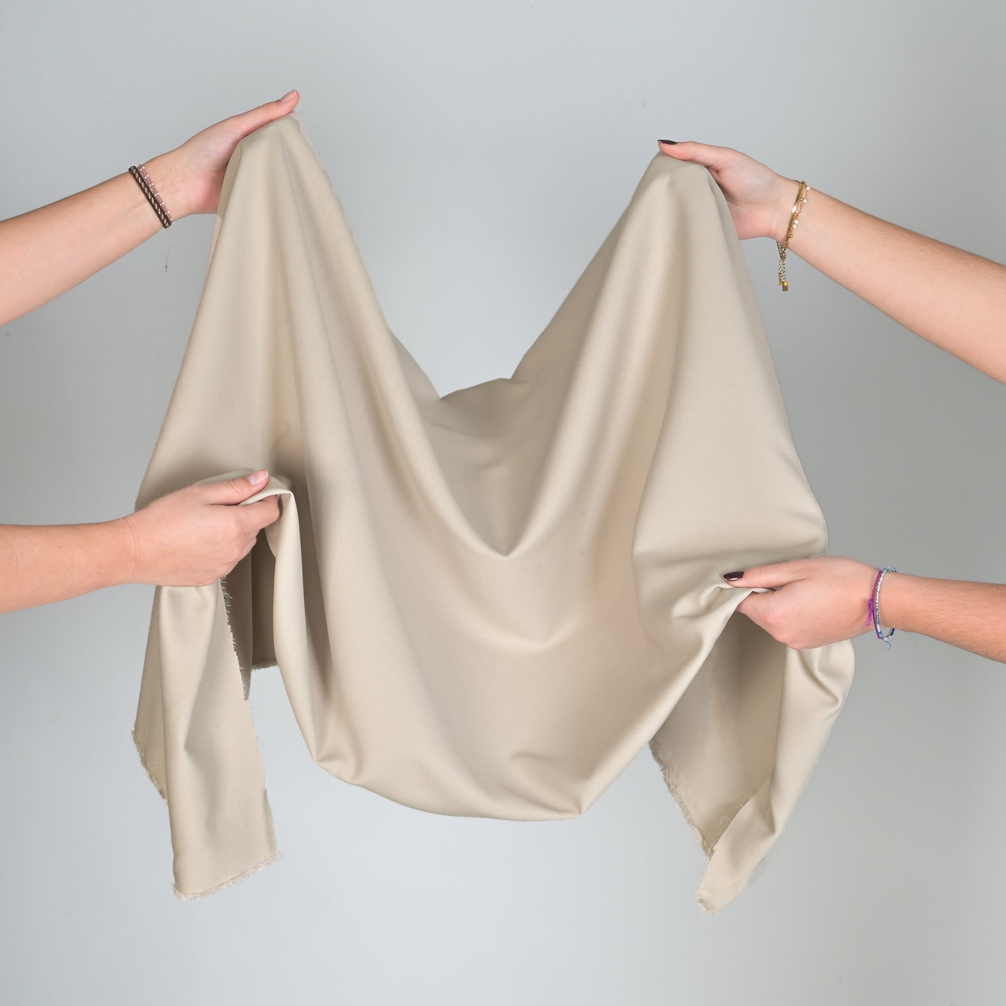 Beige Twill Fabric 79658