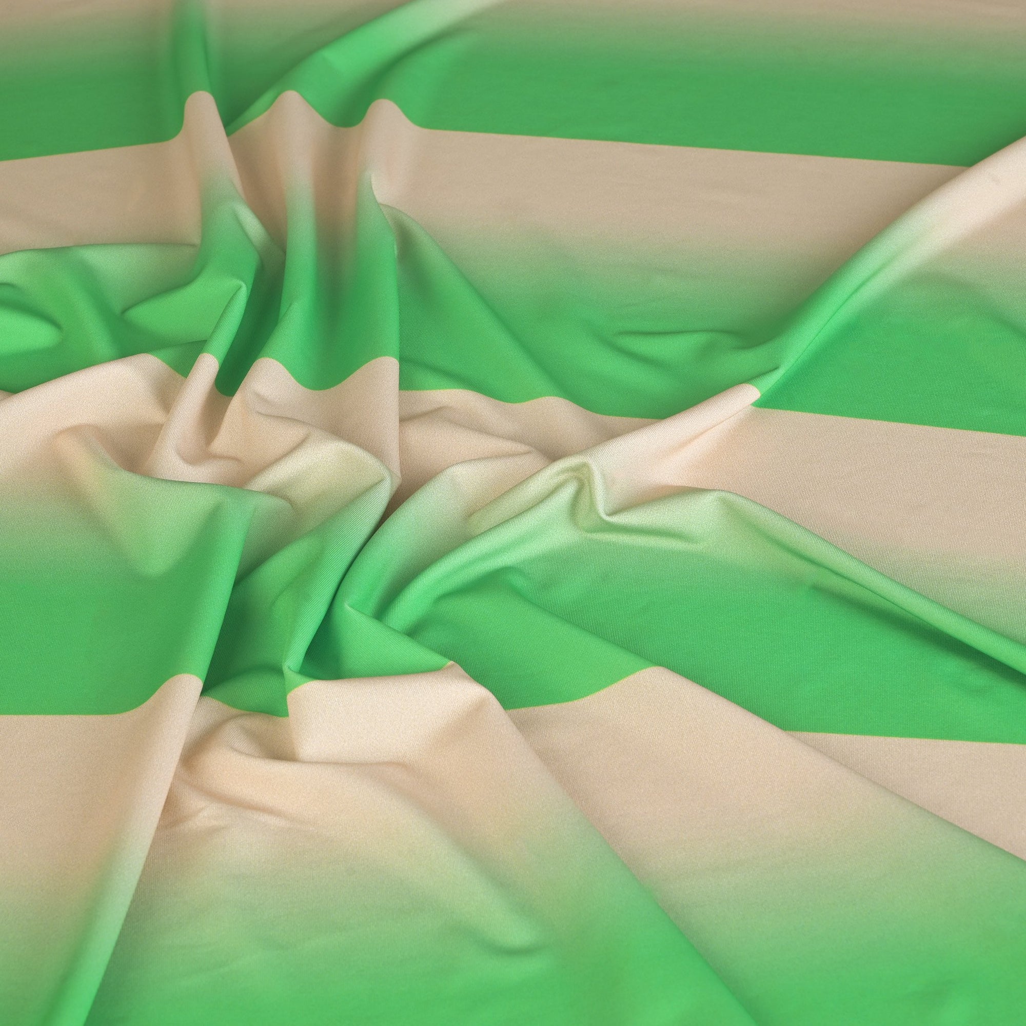 Beige and Green Gradient Jersey 6831