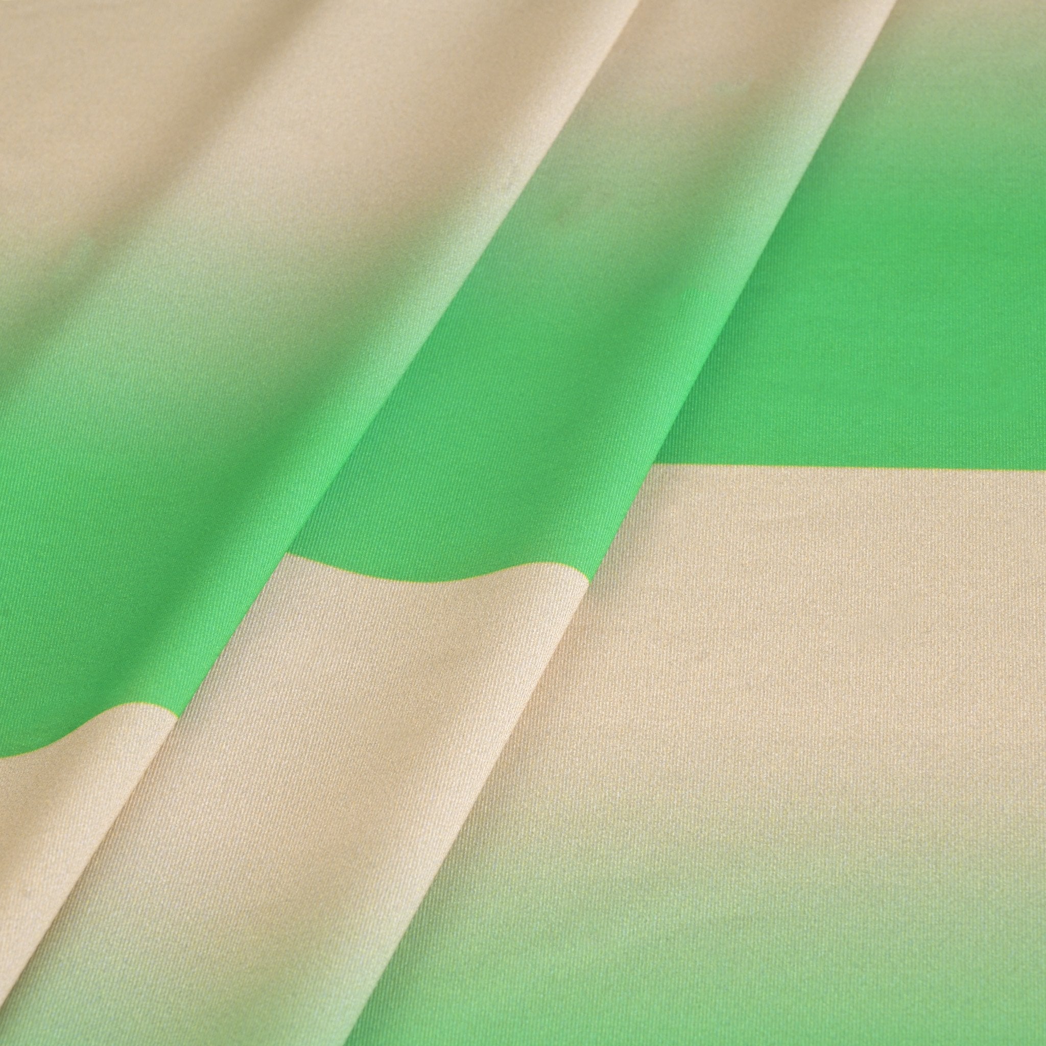 Beige and Green Gradient Jersey 6831