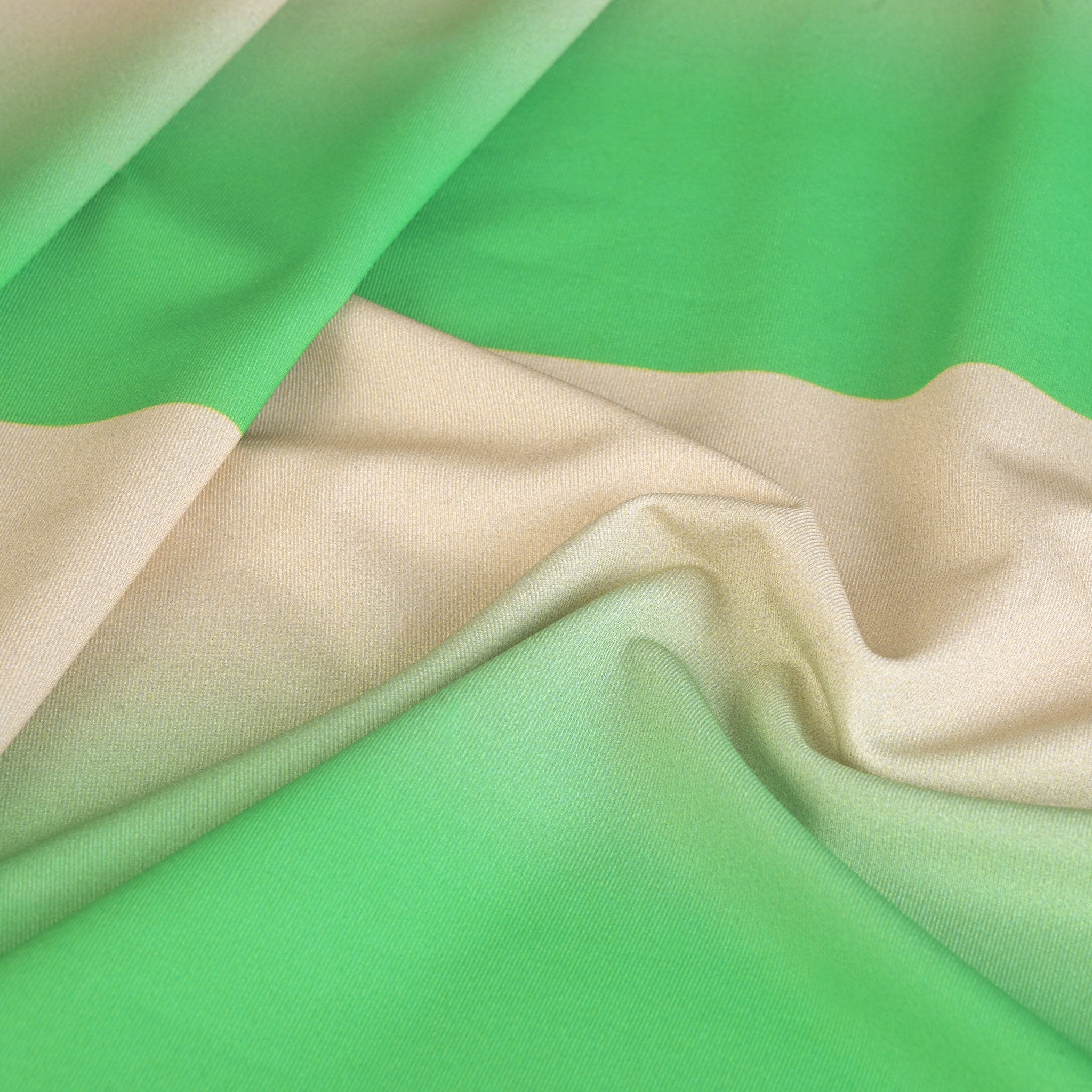 Beige and Green Gradient Jersey 6831