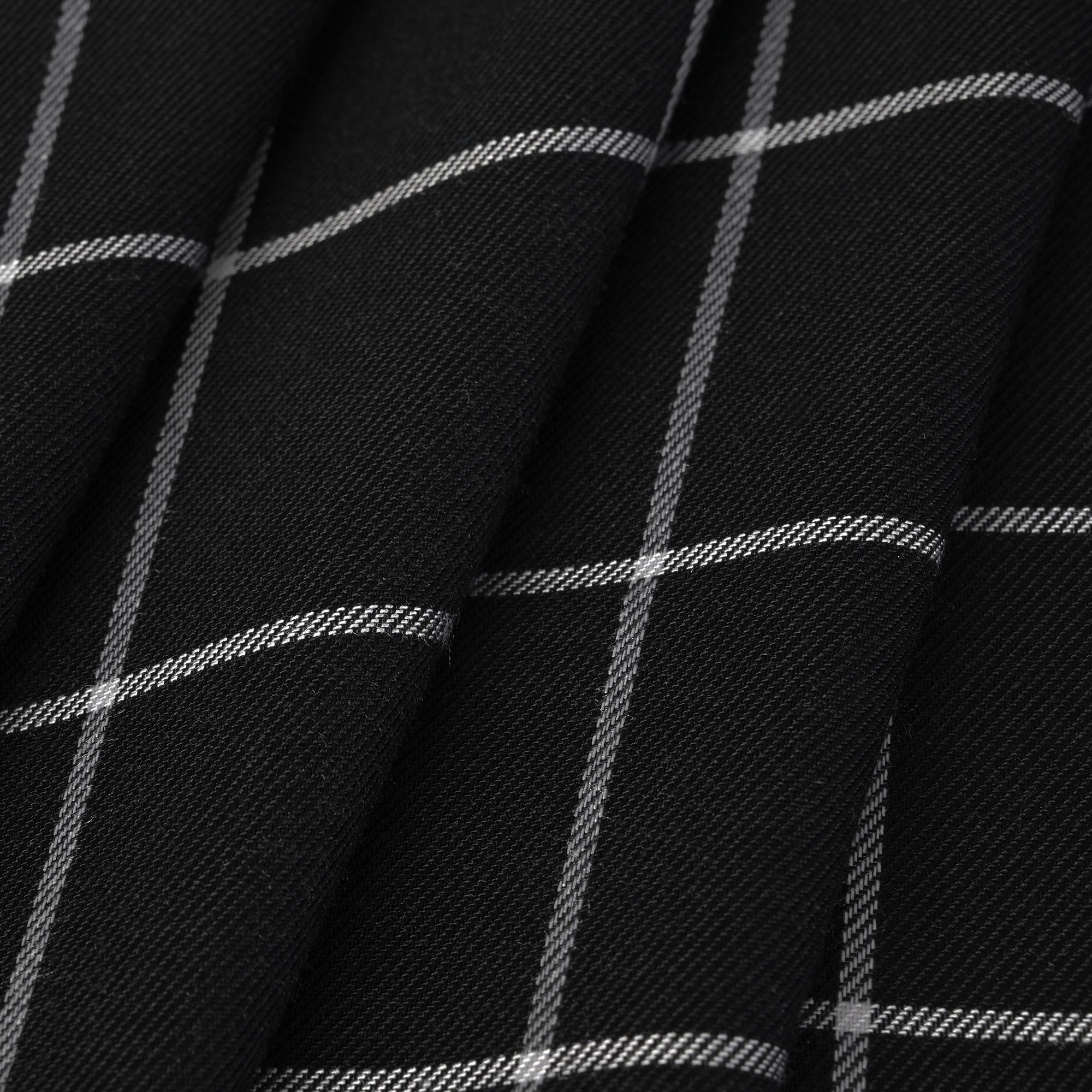 Black Blouse Weight Grid Fabric 6707