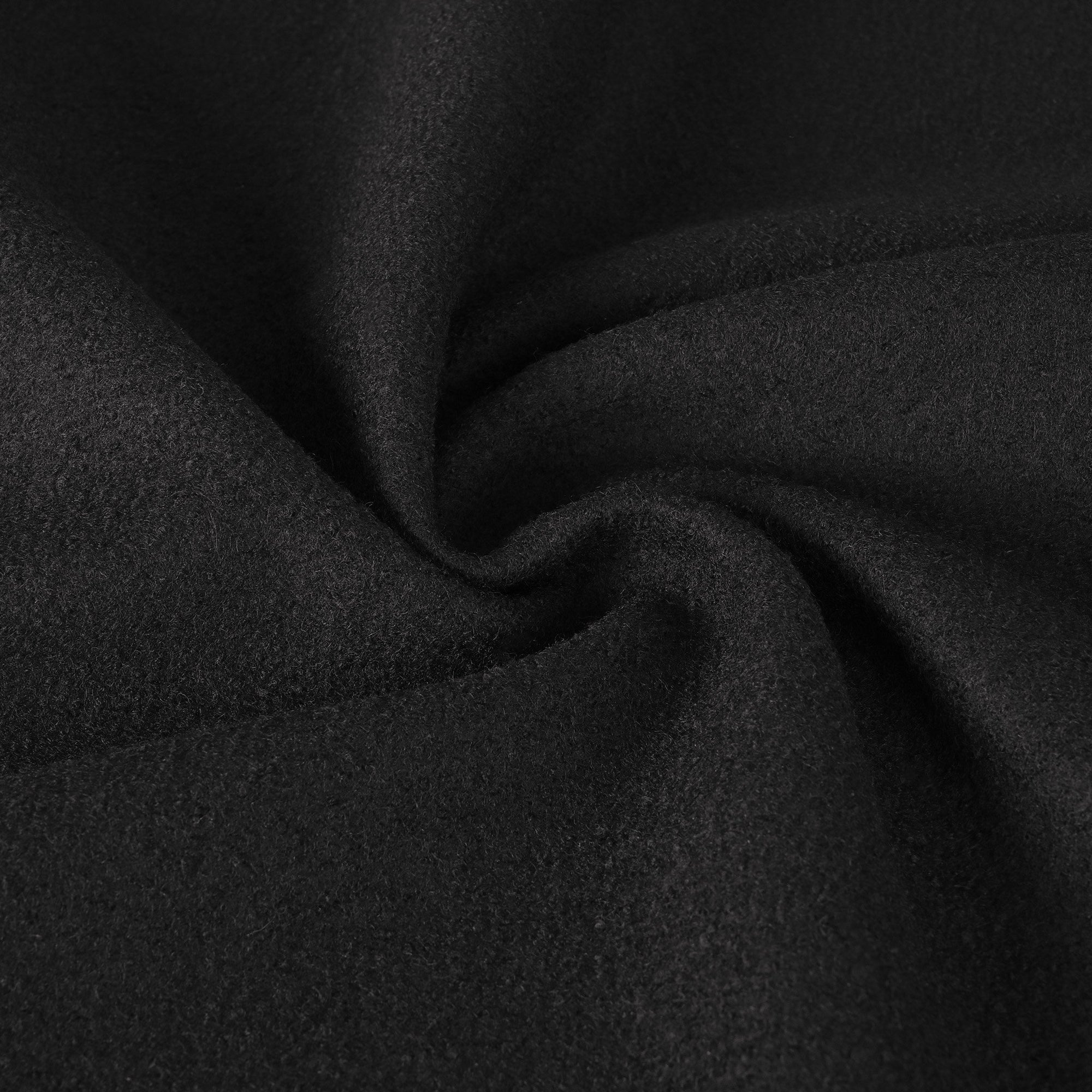 Black Bouclé Coating Fabric 12035
