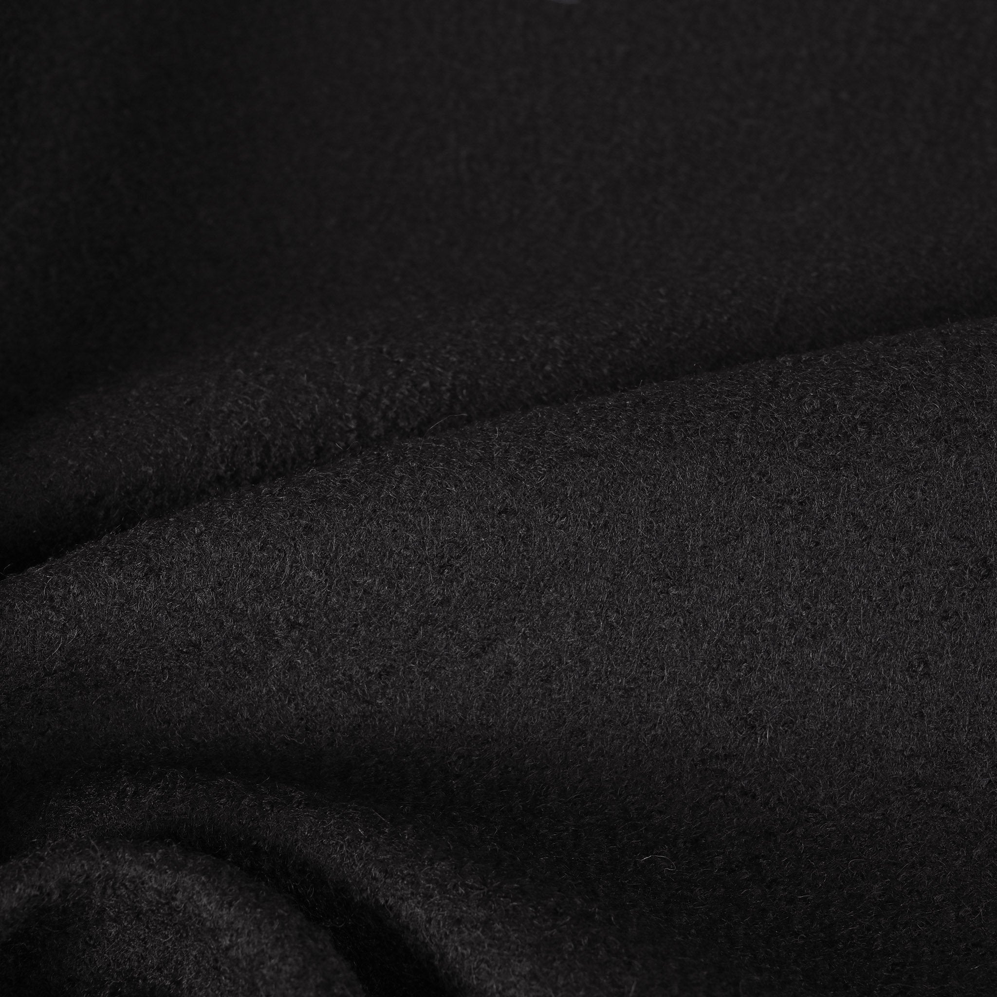 Black Bouclé Coating Fabric 12035