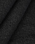 Black Bouclé Coating Fabric 93144