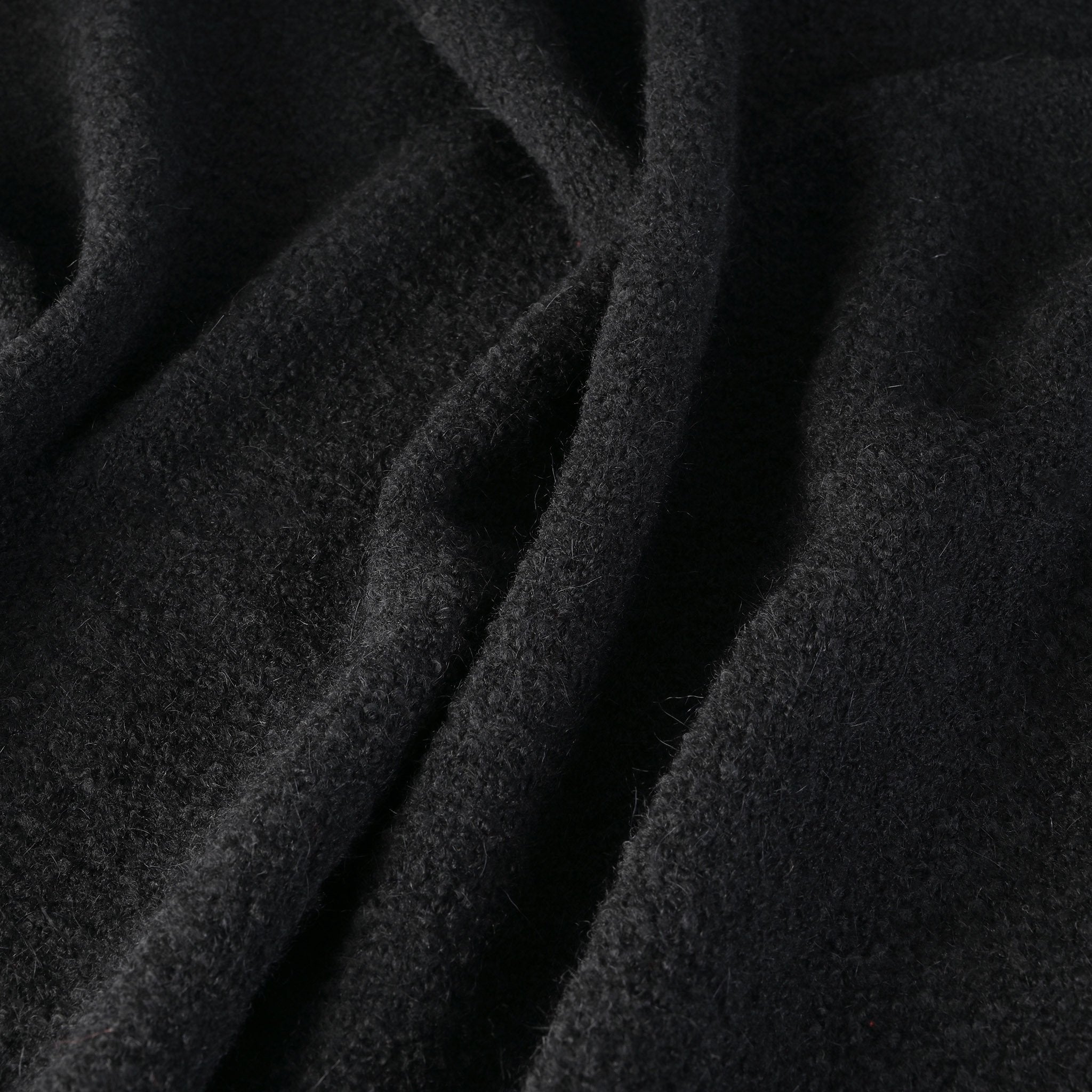 Black Bouclé Coating Fabric 93144