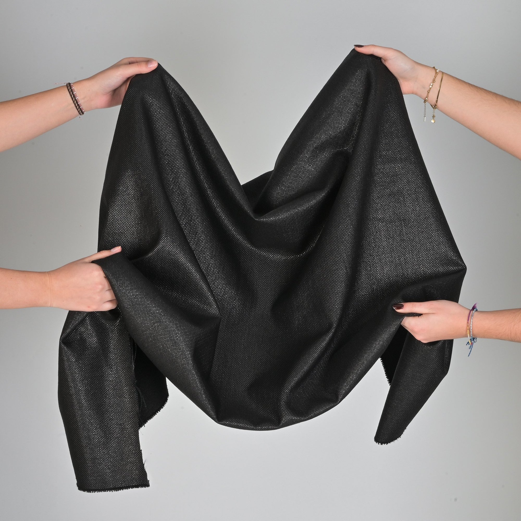 Black Canvas Fabric 75502