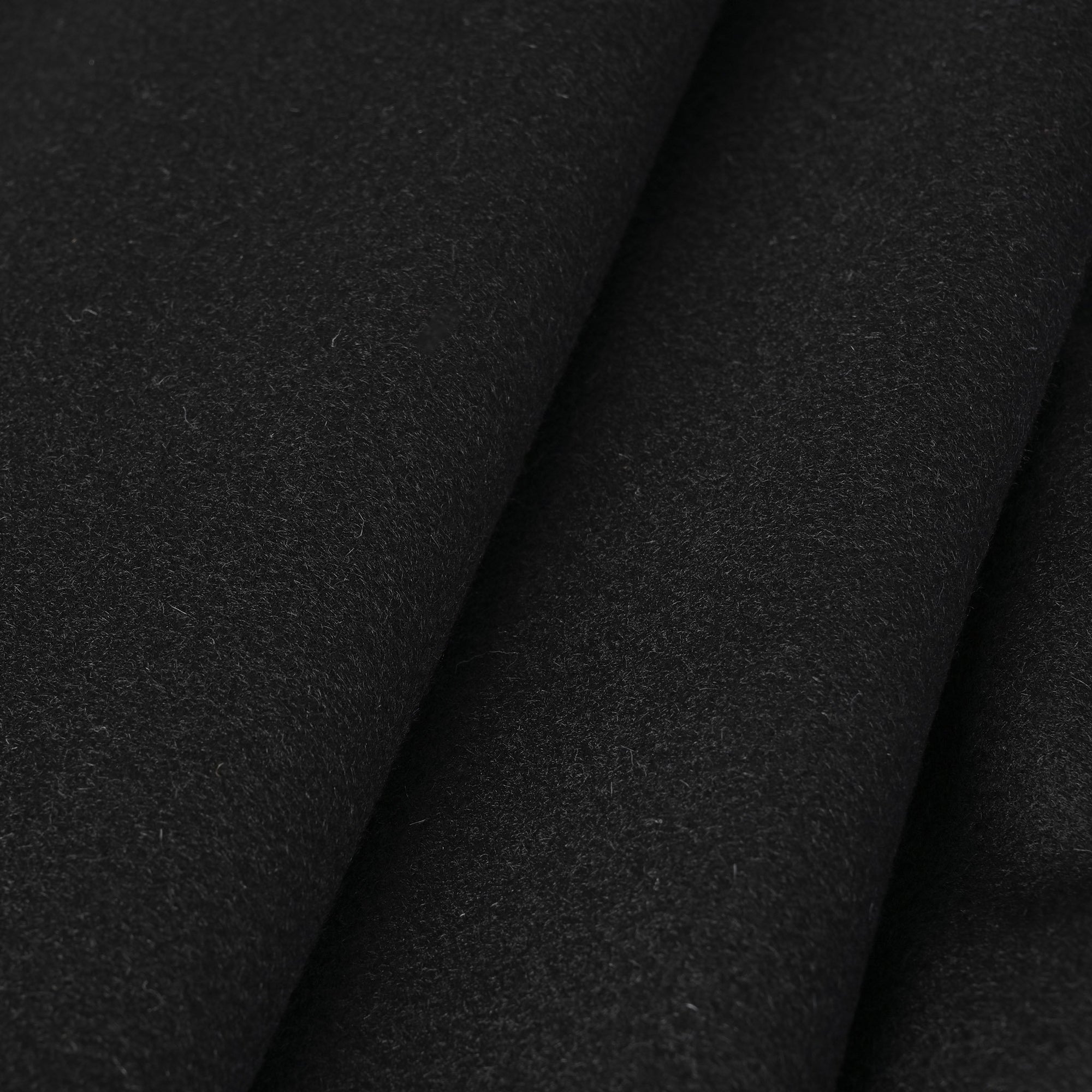 Black Cashmere Coating Fabric 8413