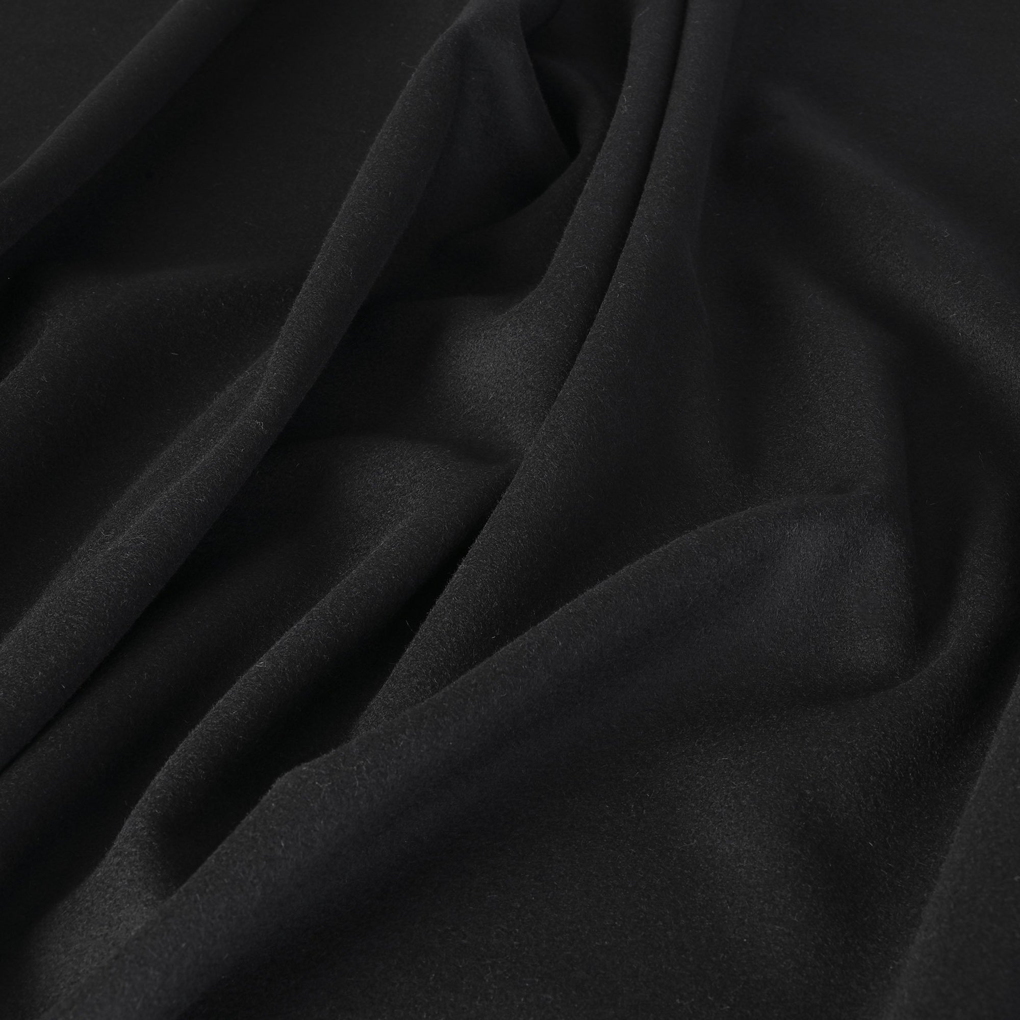 Black Cashmere Coating Fabric 8413