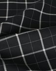 Black Check Shirting Fabric 2757
