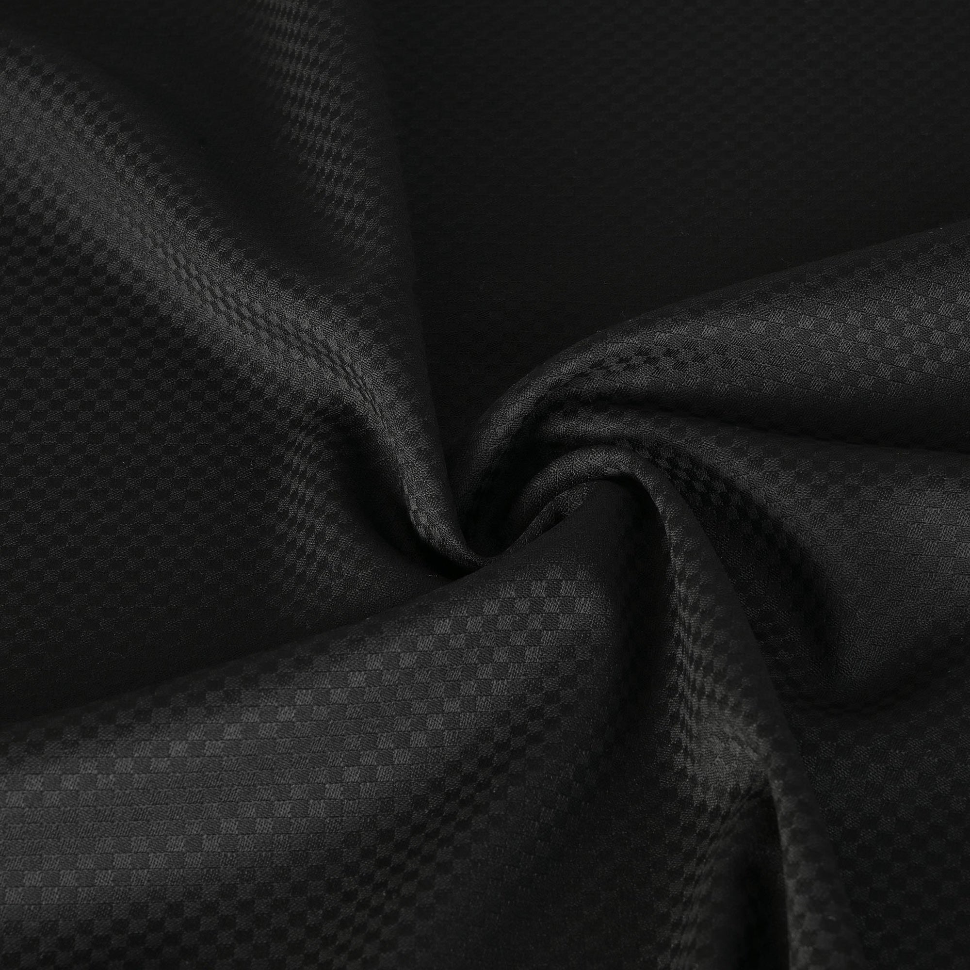 Black Checkered Suiting Fabric 1796