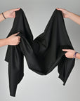 Black Checkered Suiting Fabric 1796