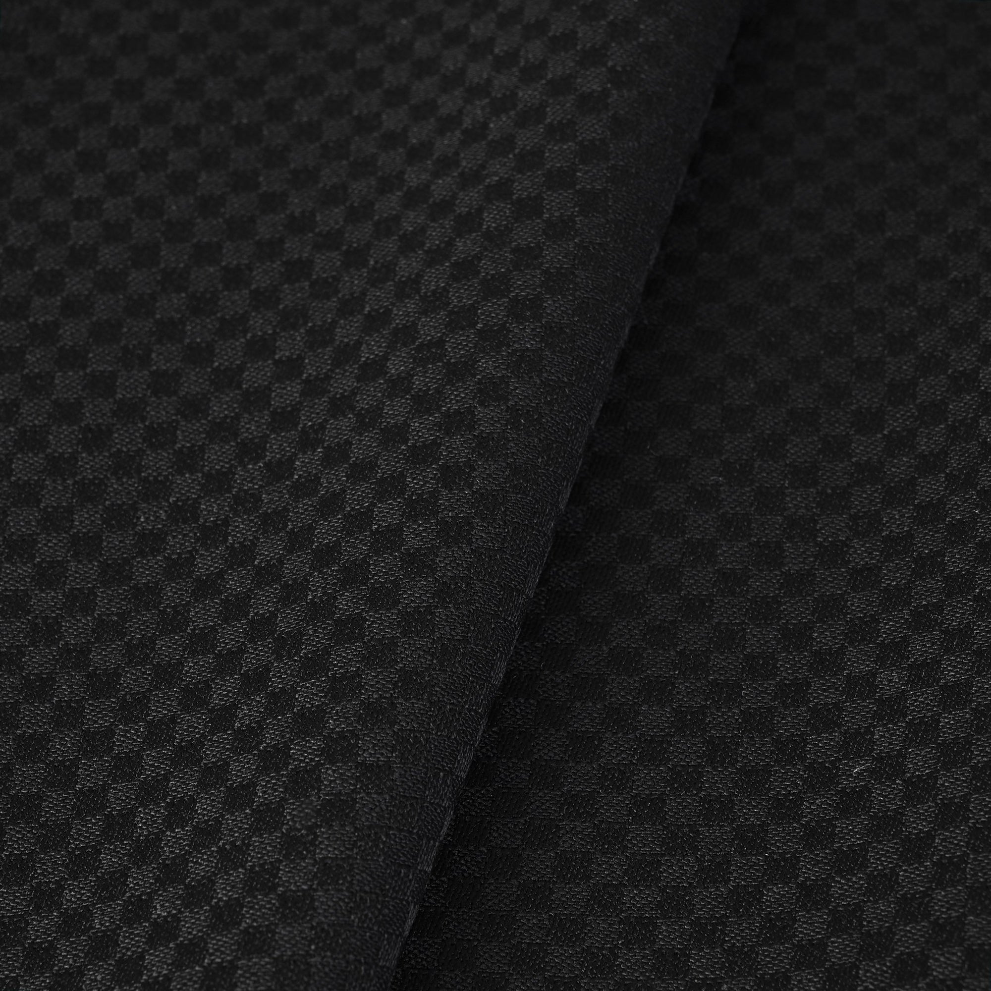 Black Checkered Suiting Fabric 1796