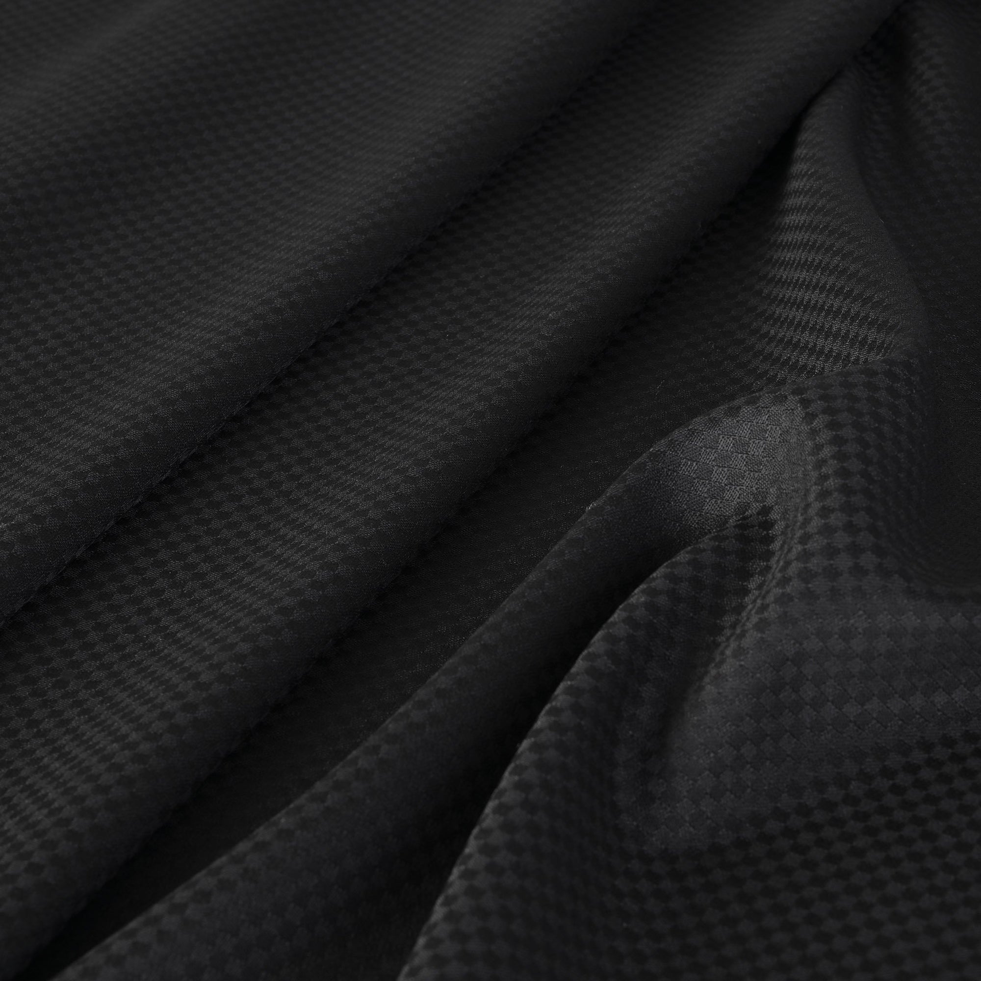 Black Checkered Suiting Fabric 1796
