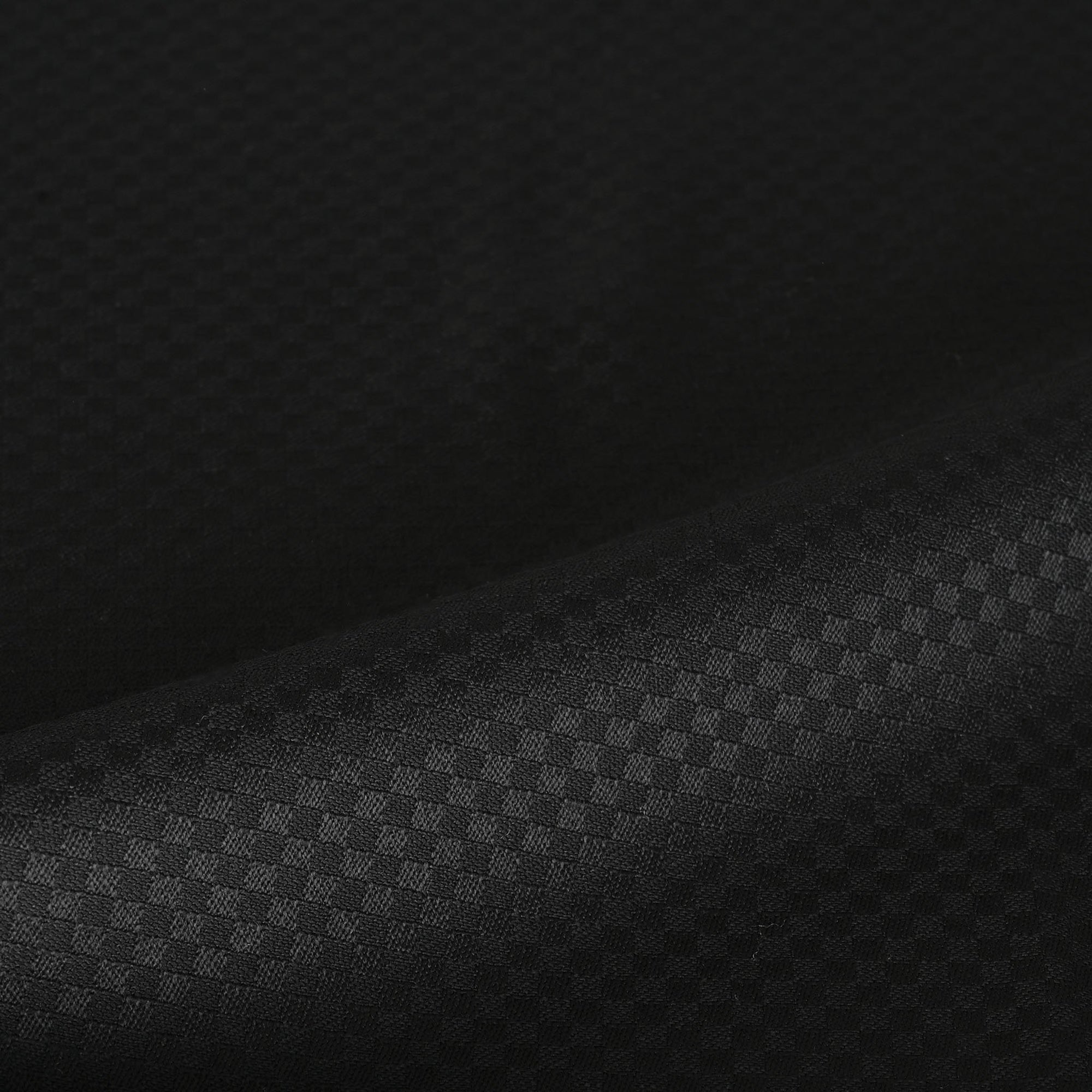 Black Checkered Suiting Fabric 1796