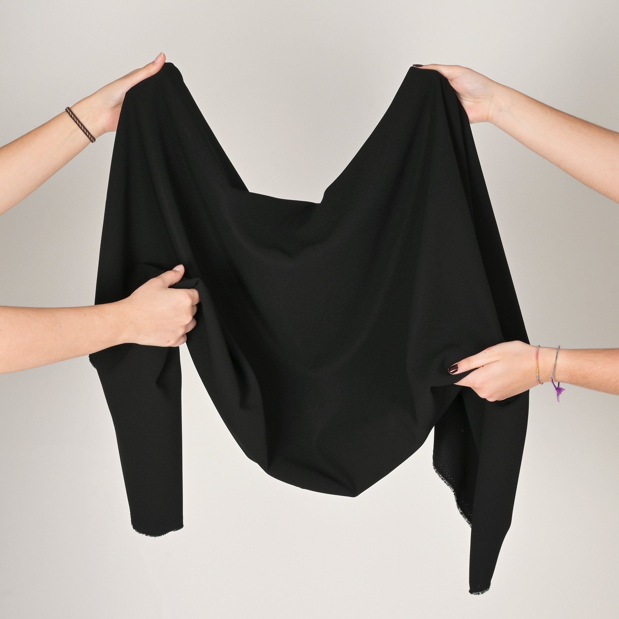 Black Crepe Fabric 2234