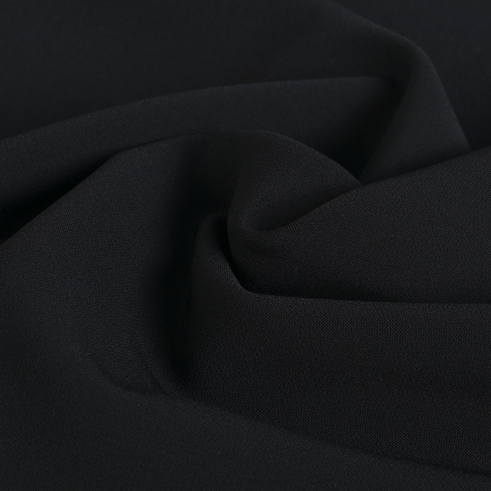 Black Crepe Fabric 3094