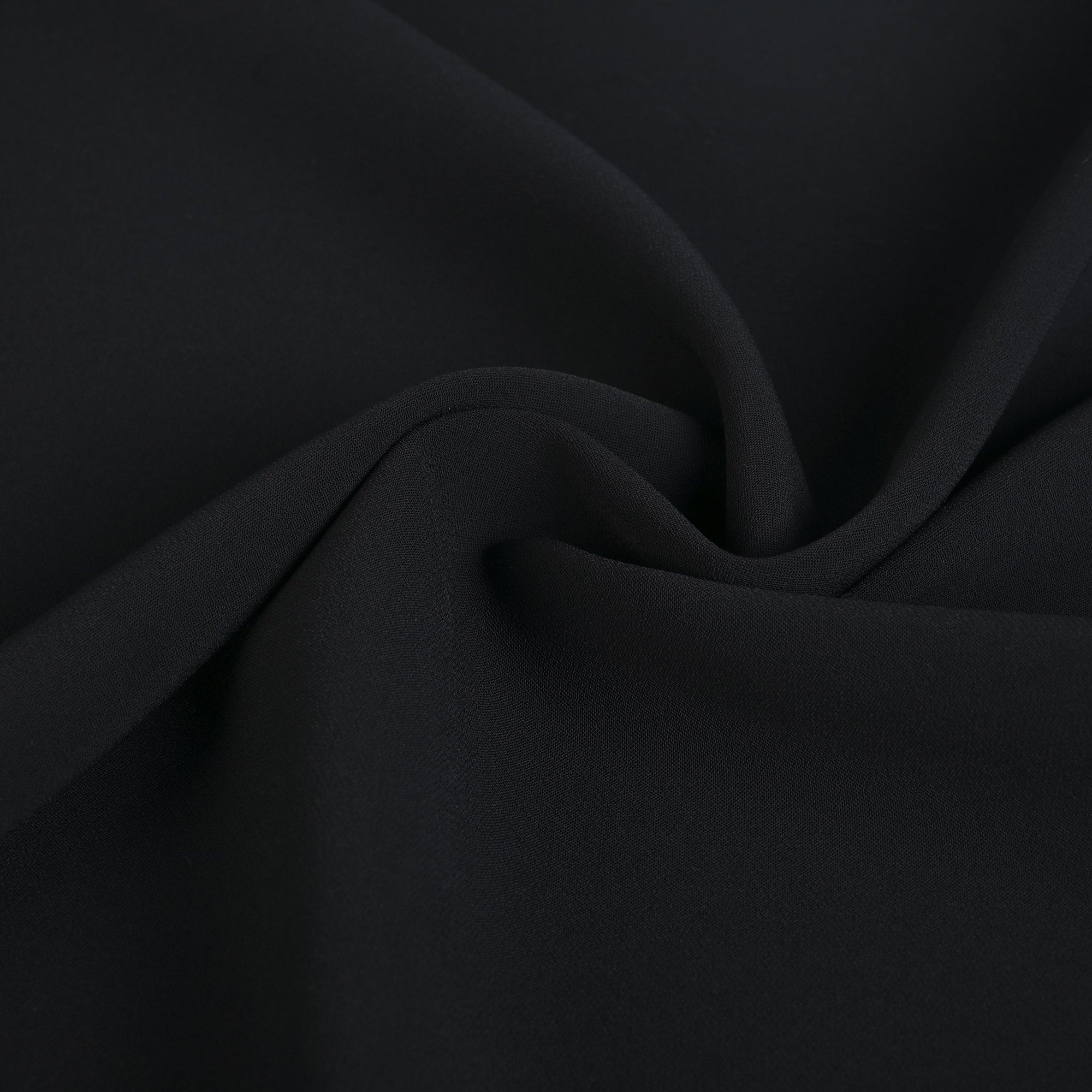 Black Crepe Fabric 3094