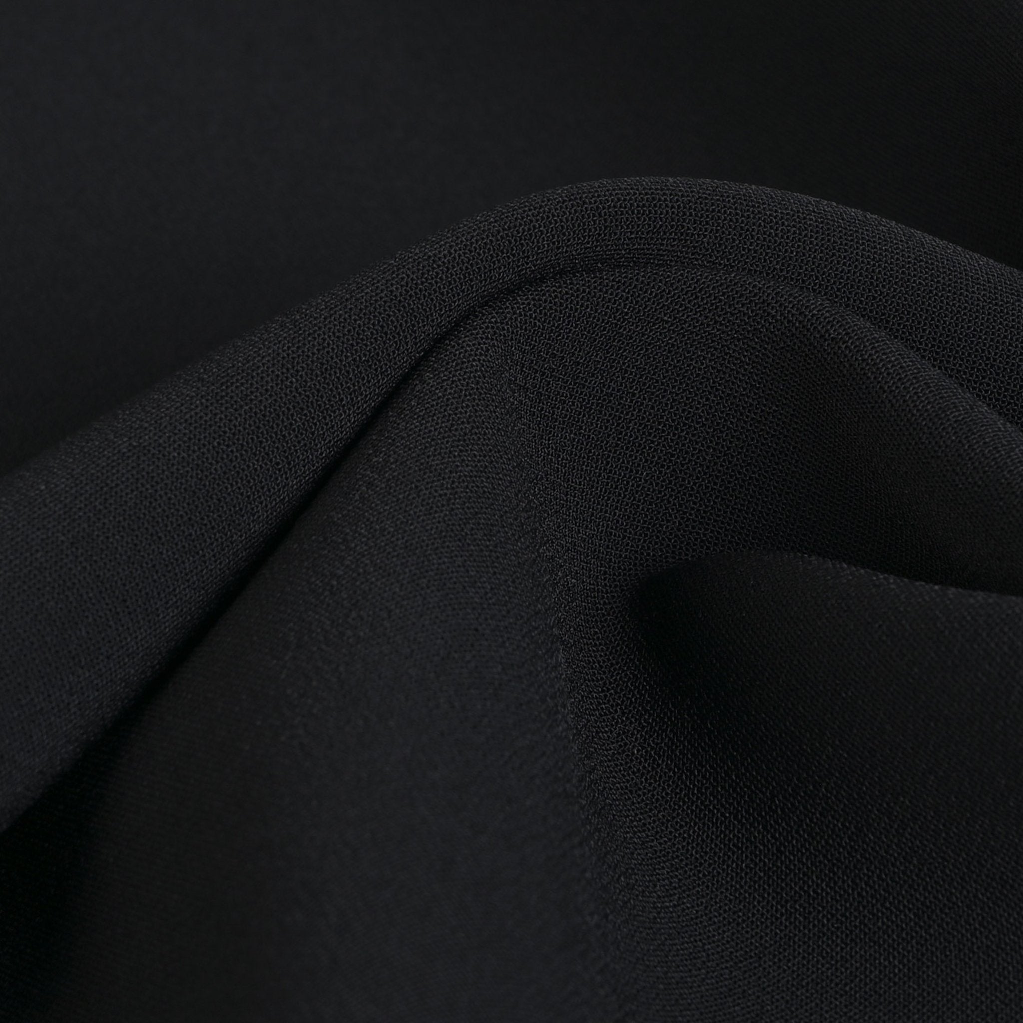 Black Crepe Fabric 3094