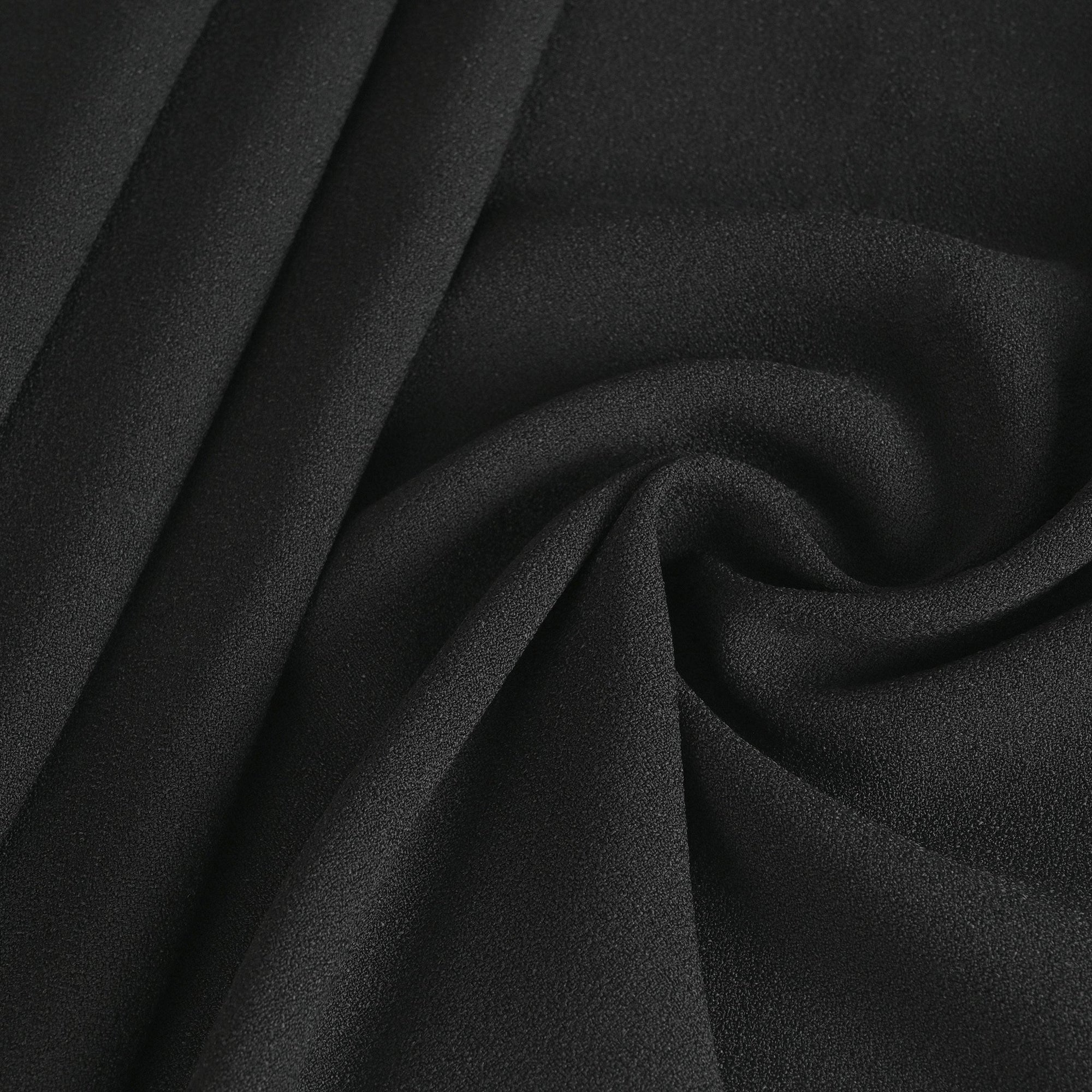 Black Crepe Fabric 3764