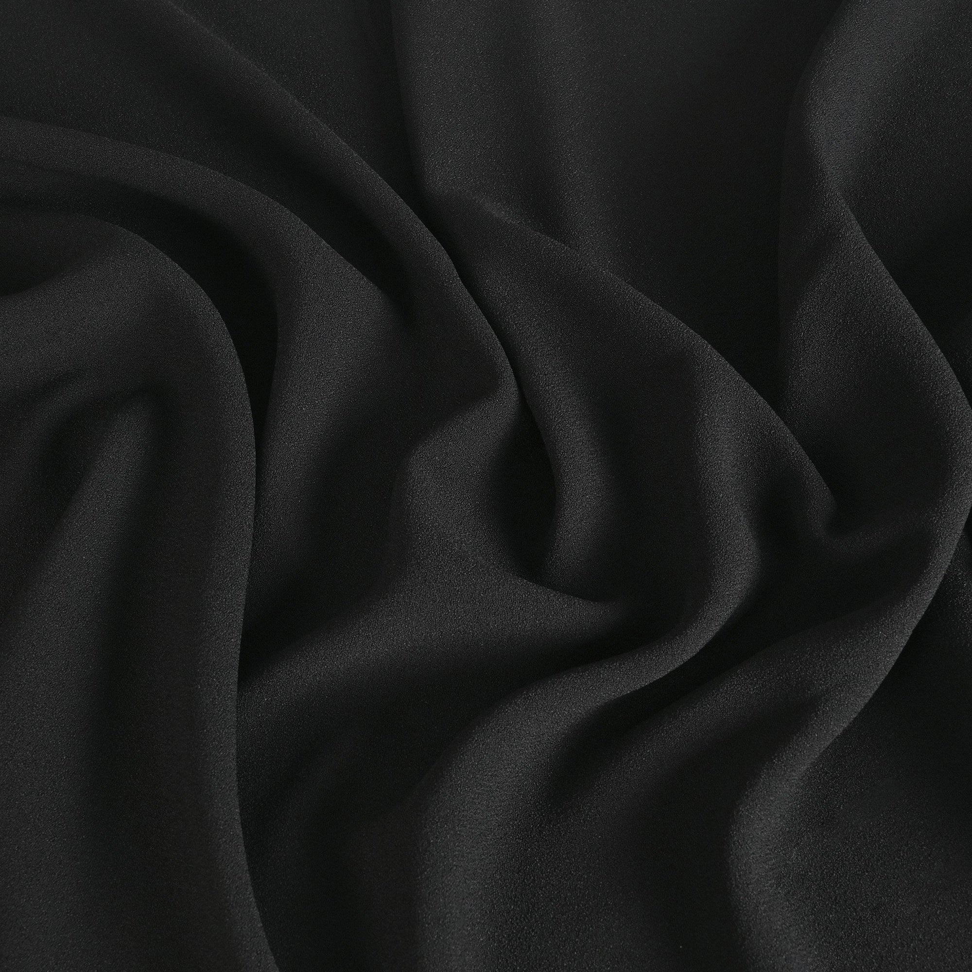 Black Crepe Fabric 3764