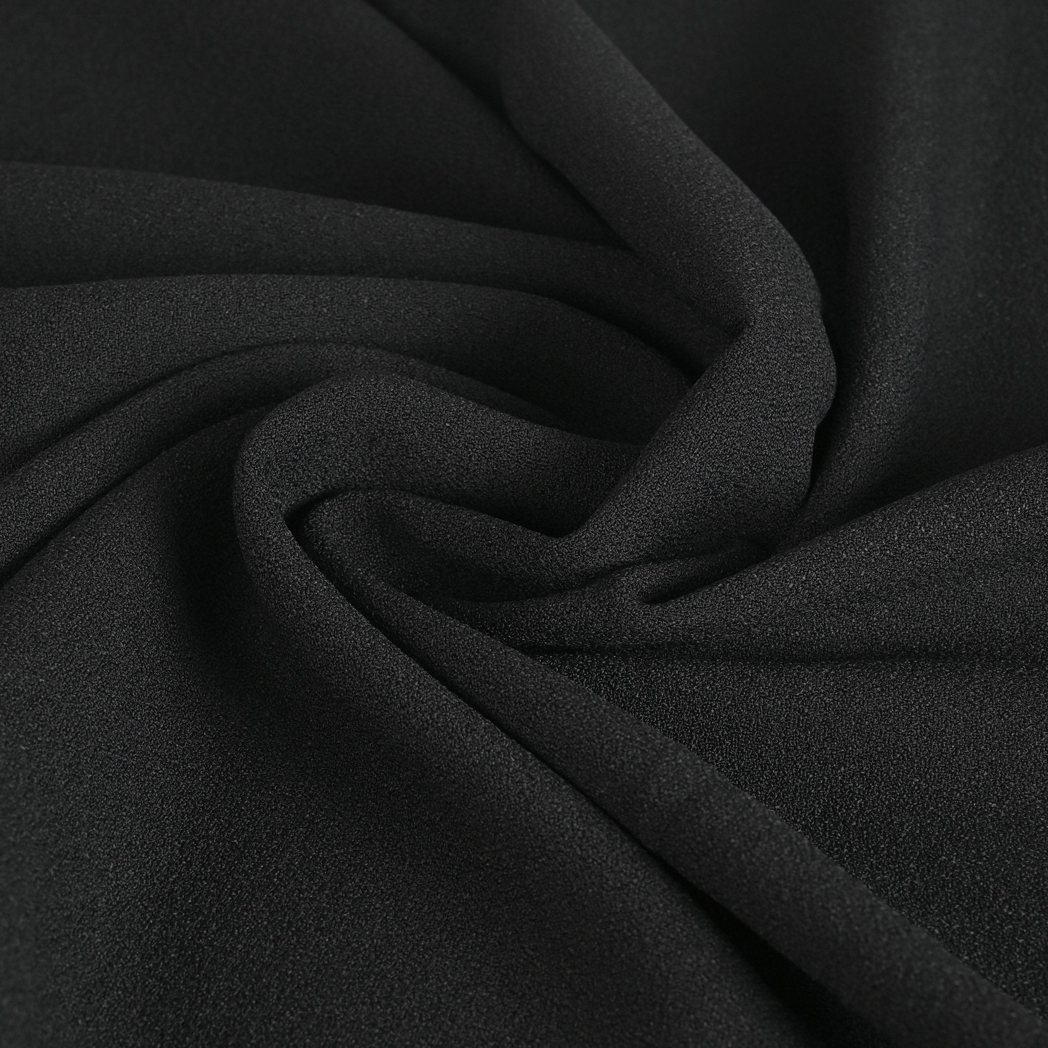 Black Crepe Fabric 3764