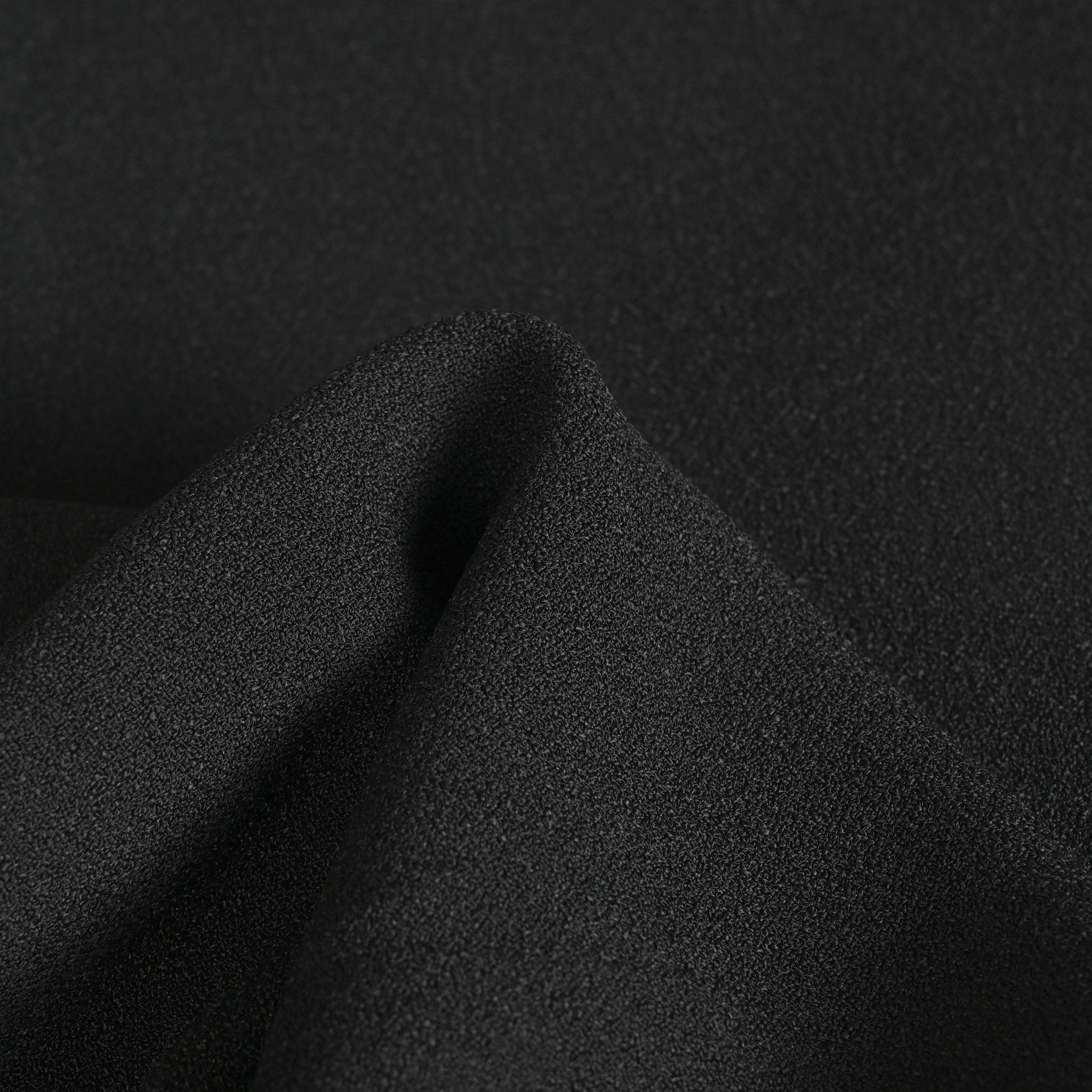 Black Crepe Fabric 3764