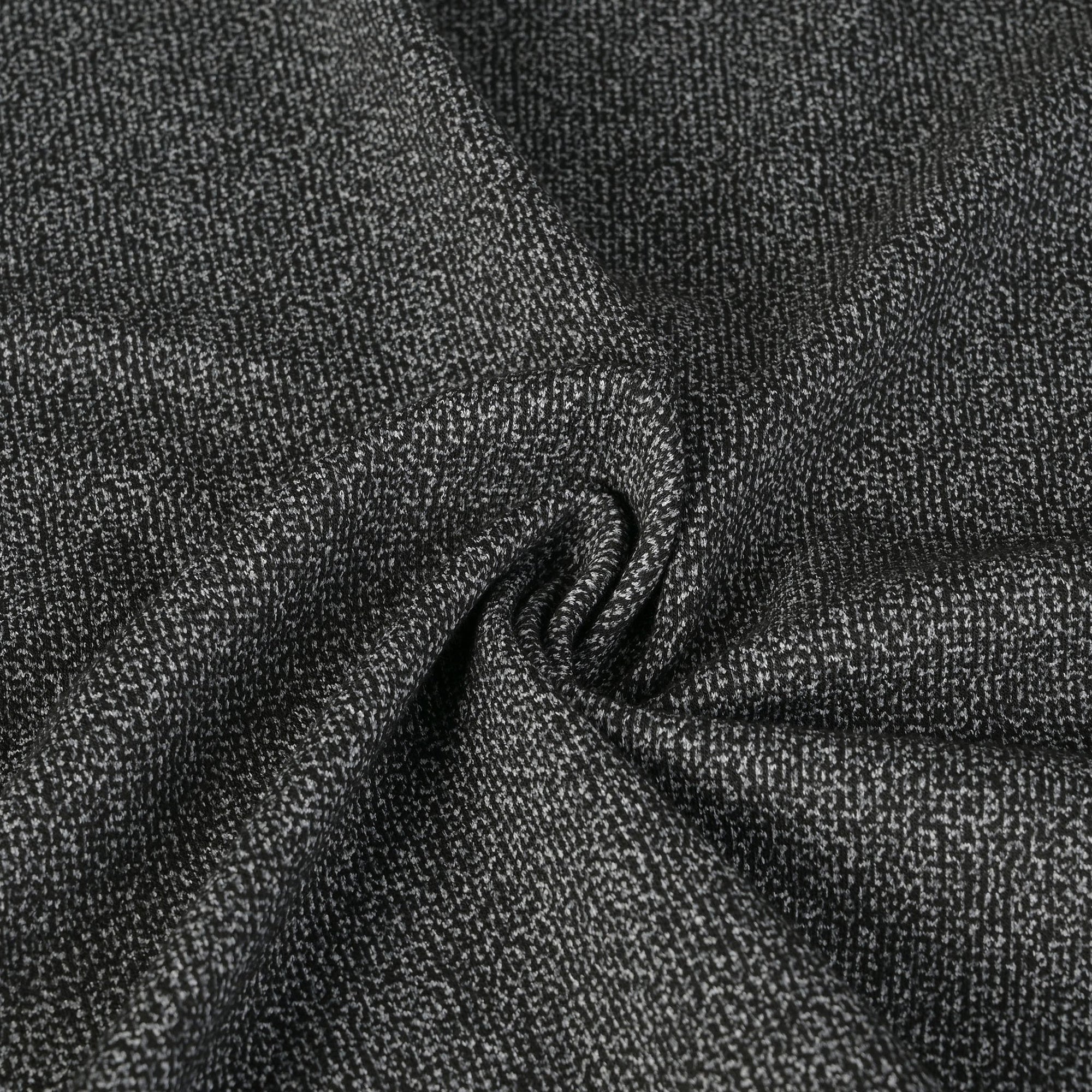 Black Double Weave Jersey Fabric 11084