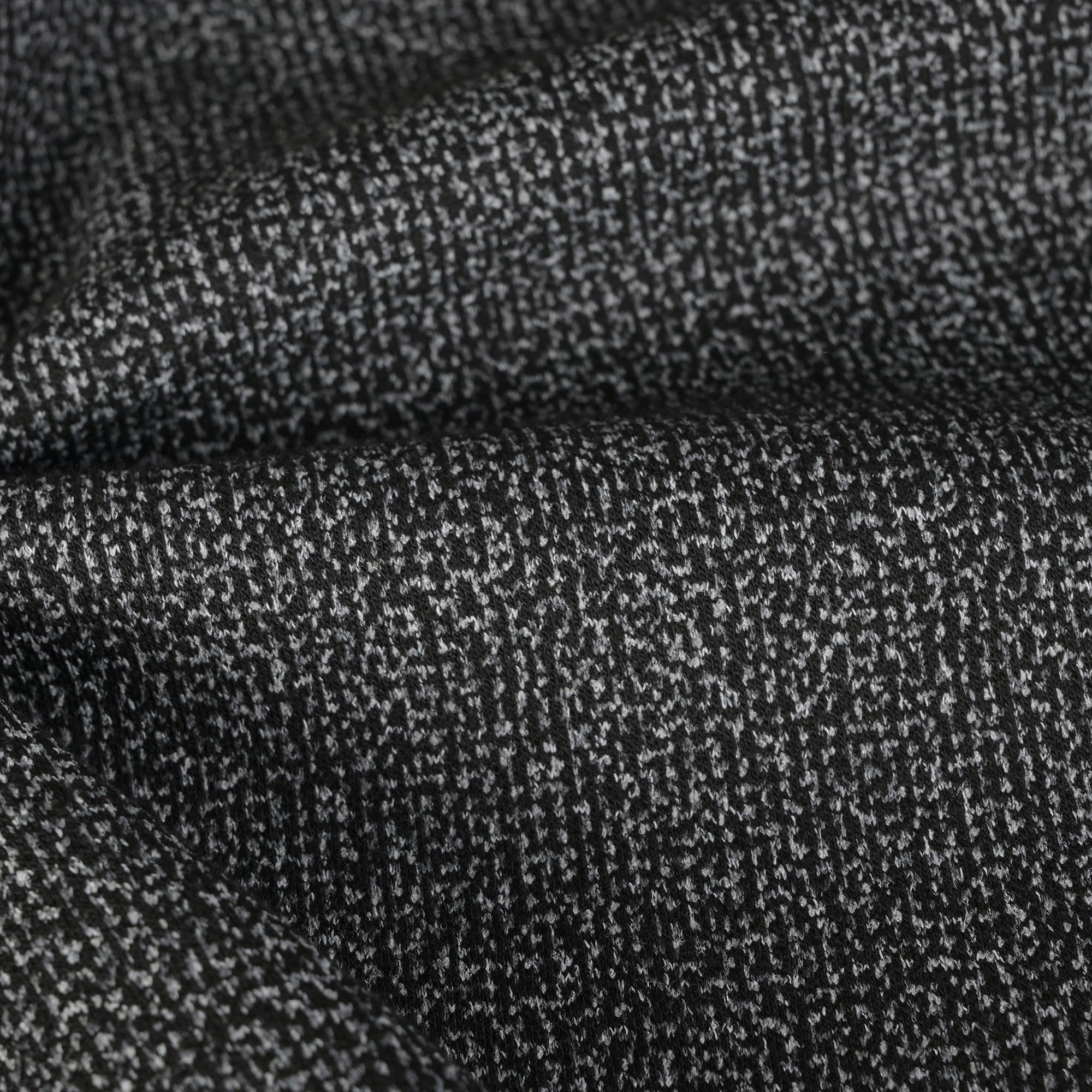 Black Double Weave Jersey Fabric 11084