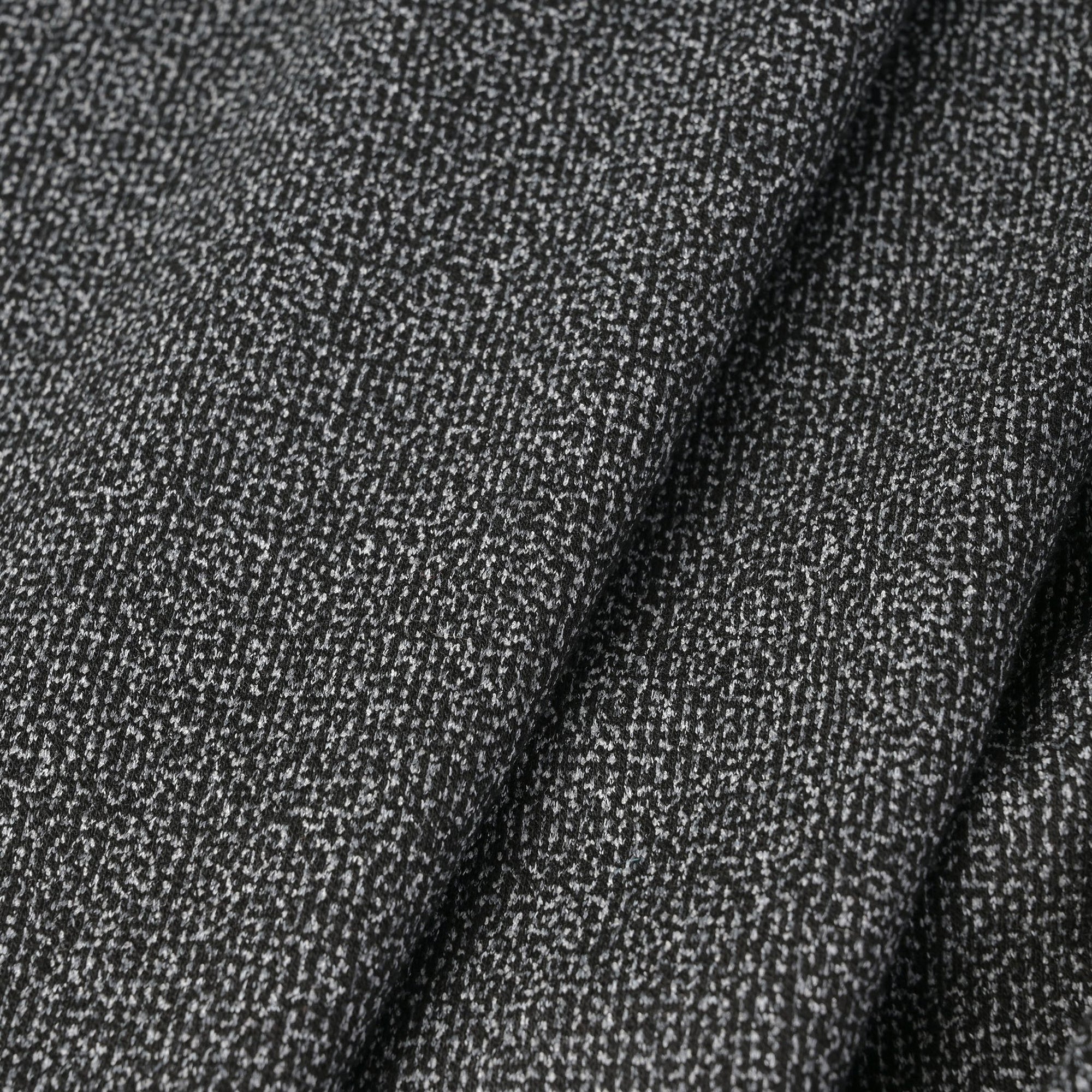 Black Double Weave Jersey Fabric 11084