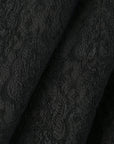 Black Floral Jacquard Fabric 2994