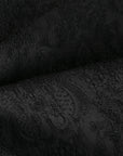 Black Floral Jacquard Fabric 2994