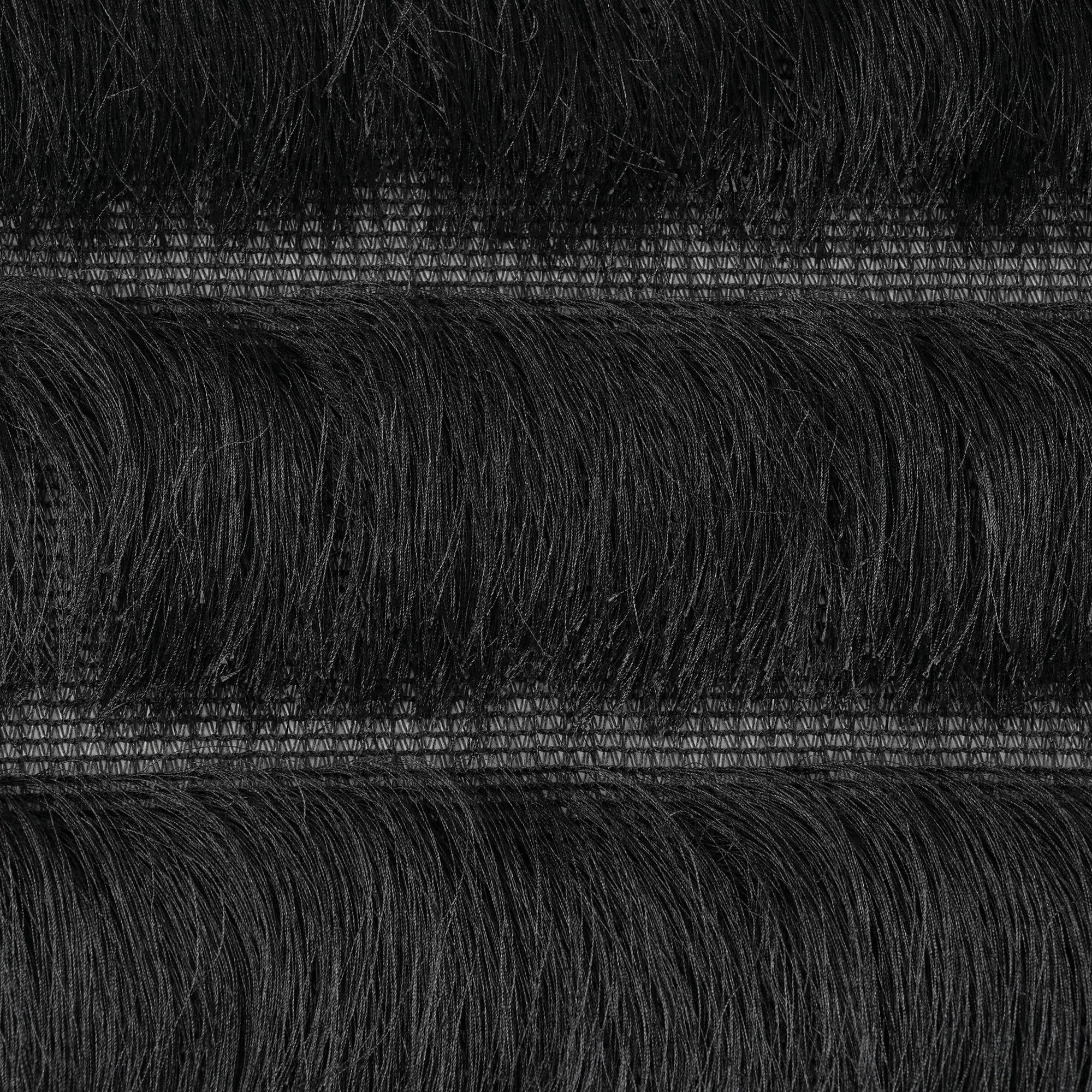 Black Fringe Fabric 3587