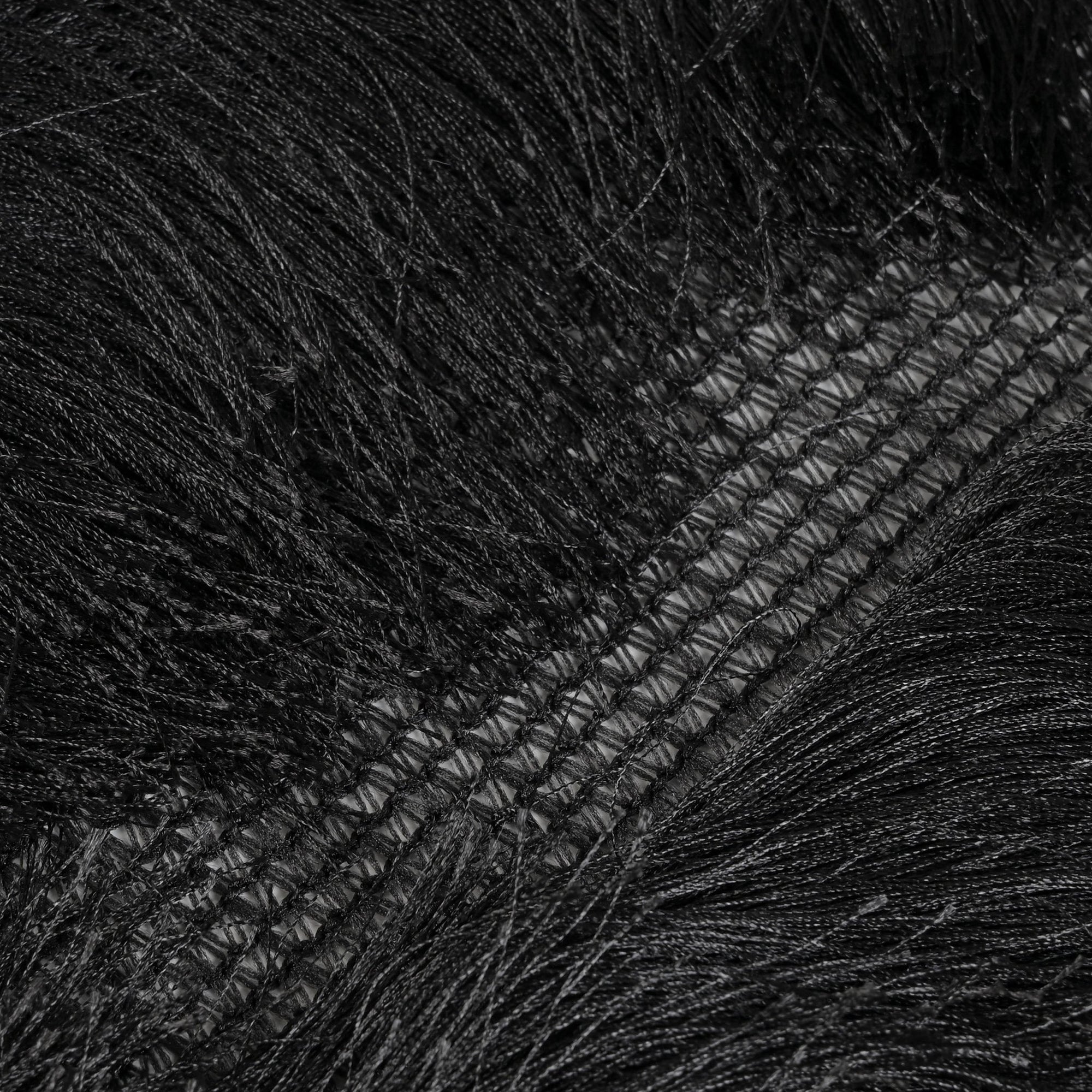 Black Fringe Fabric 3587