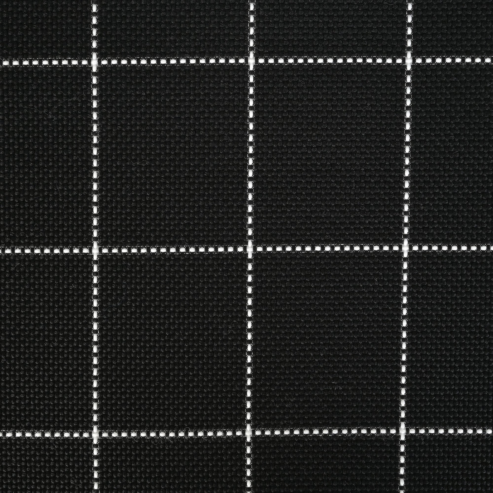 Black Grid Suiting Fabric 96880