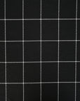 Black Grid Suiting Fabric 96880