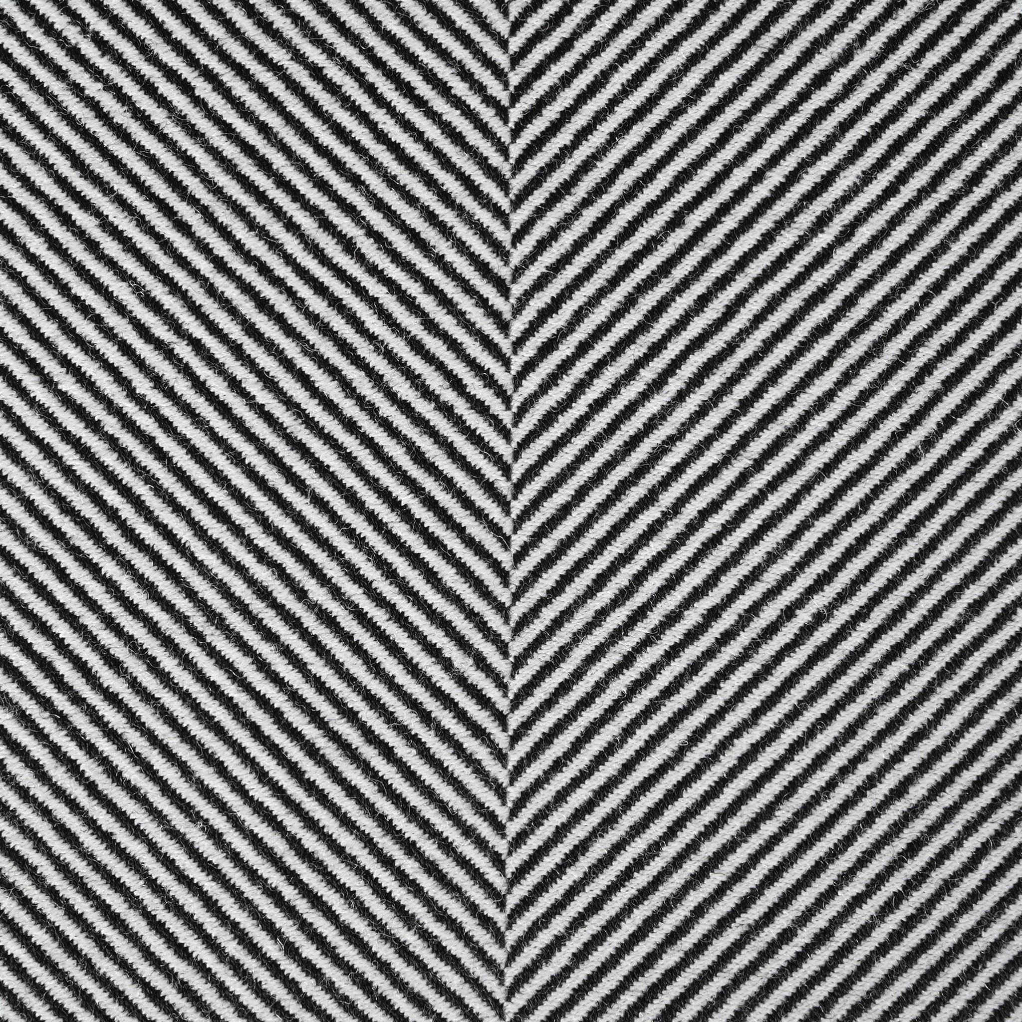 Black Herringbone Suiting Fabric 3811