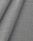Black Herringbone Suiting Fabric 3811