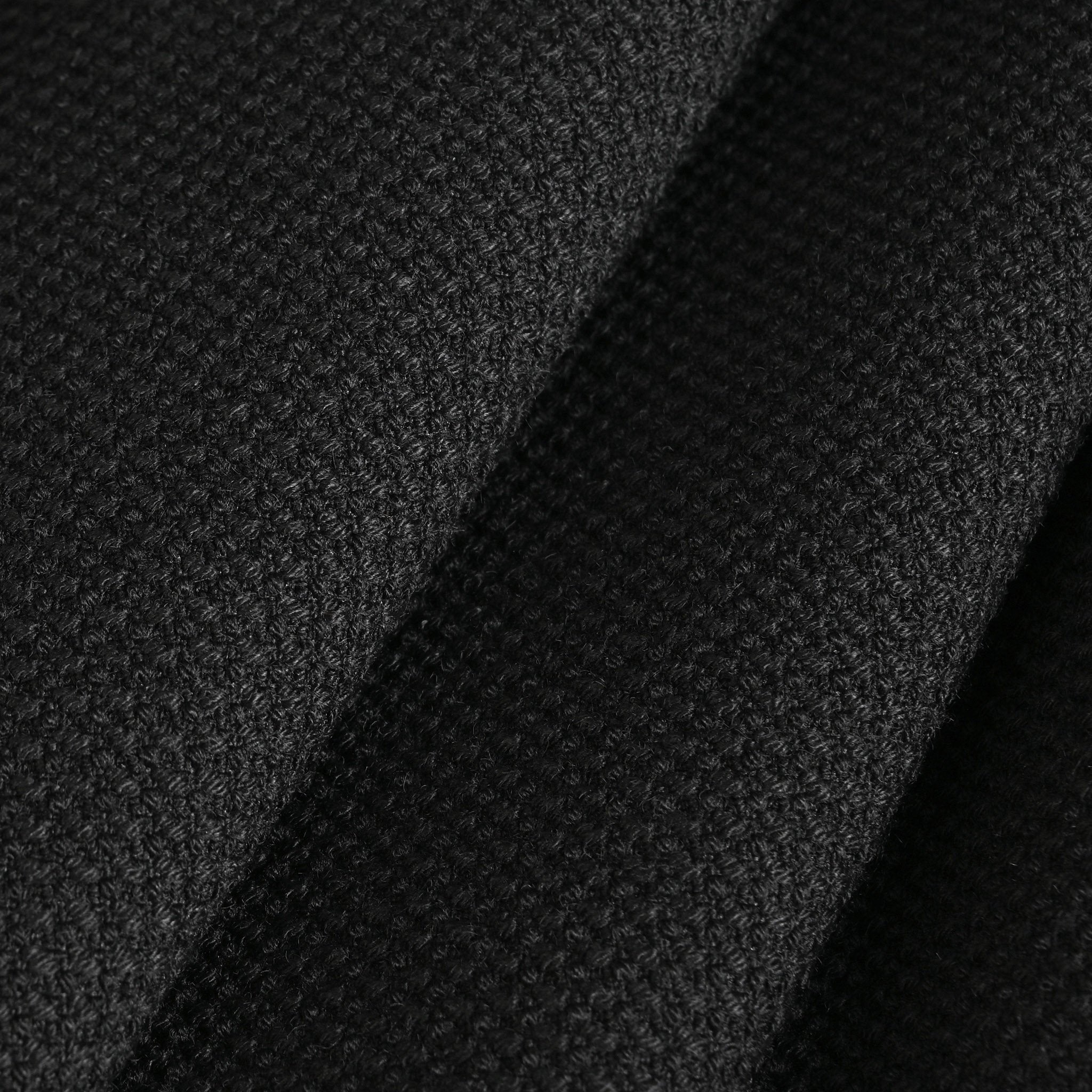 Black Honeycomb Tweed Fabric 95023