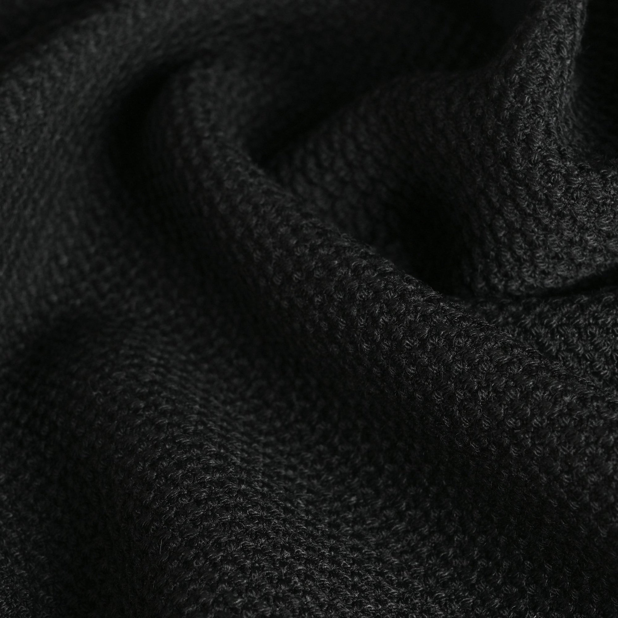 Black Honeycomb Tweed Fabric 95023