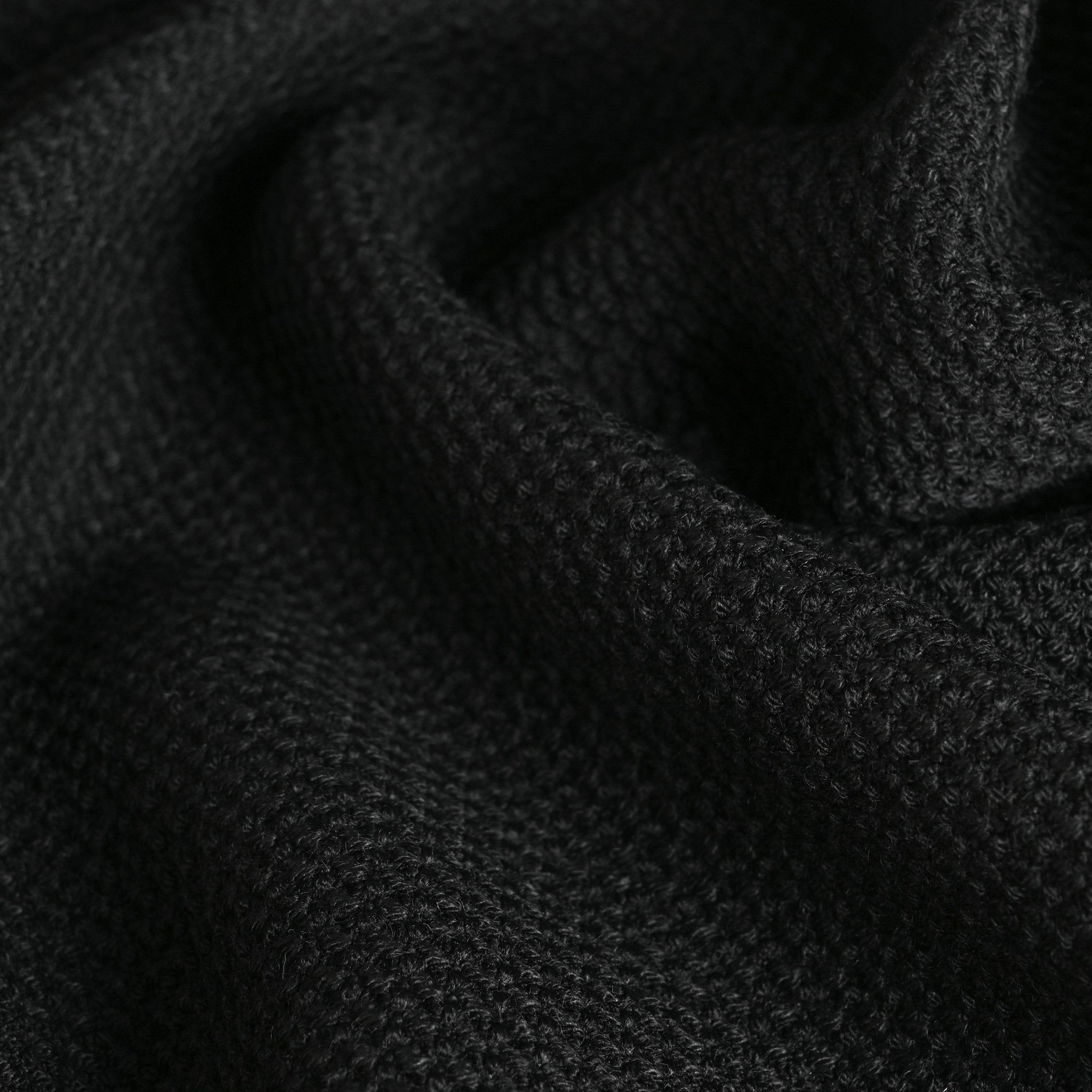 Black Honeycomb Tweed Fabric 95023