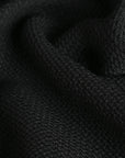 Black Honeycomb Tweed Fabric 95023