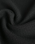 Black Honeycomb Tweed Fabric 95023