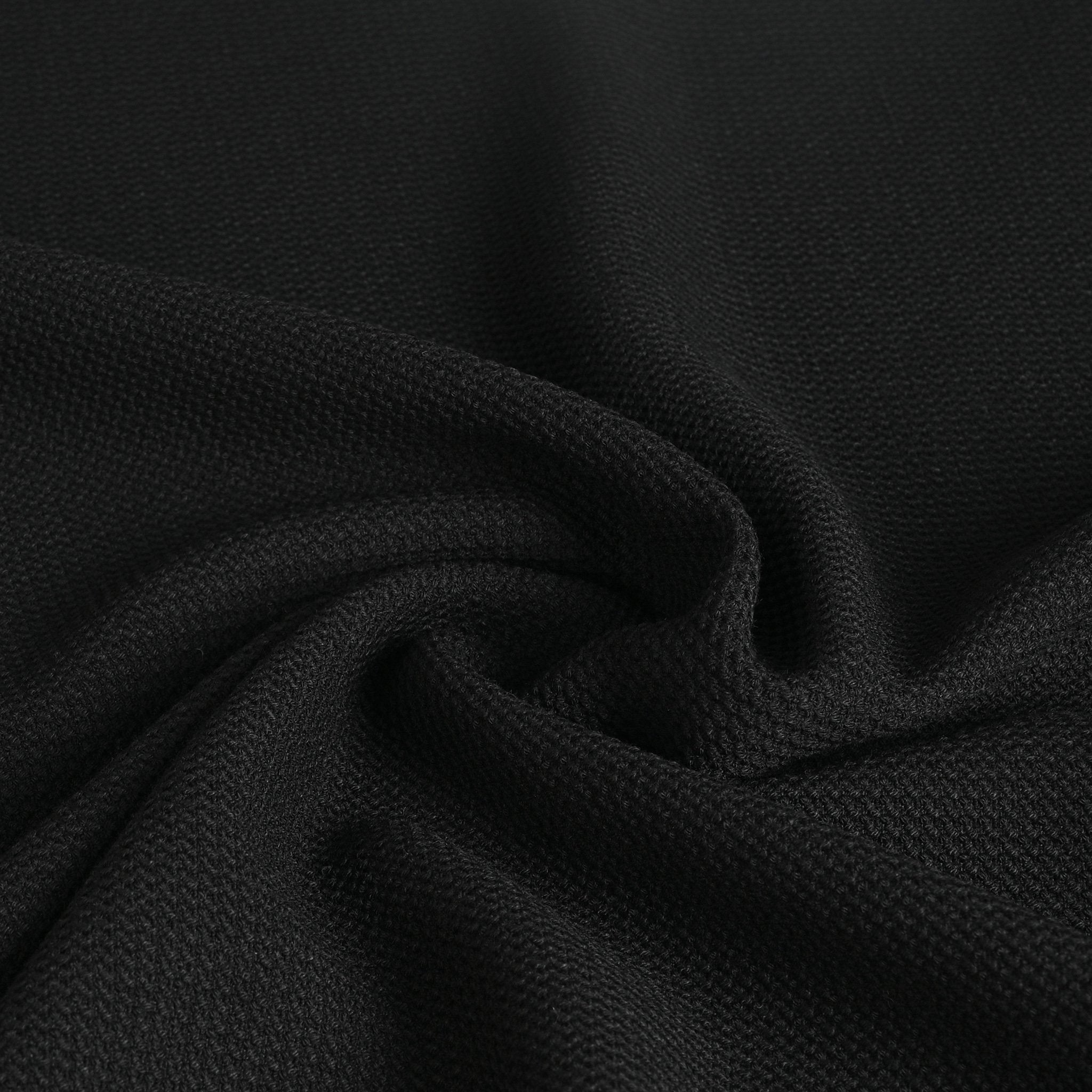 Black Honeycomb Tweed Fabric 95023