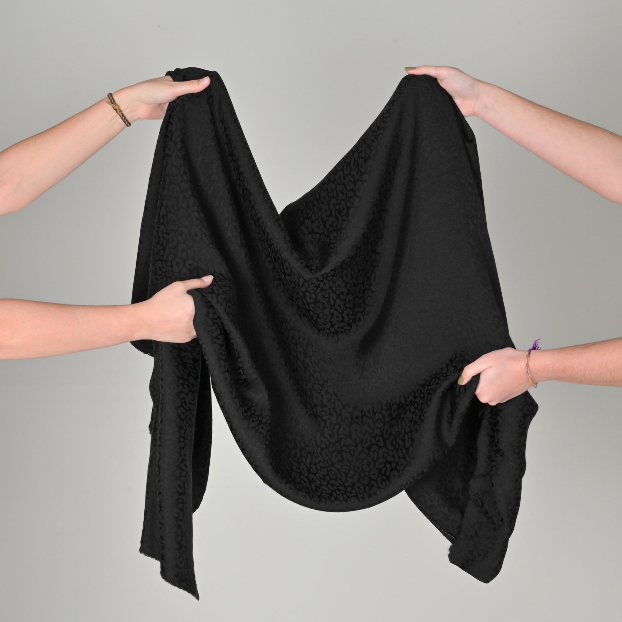 Black Jacquard Fabric 11133