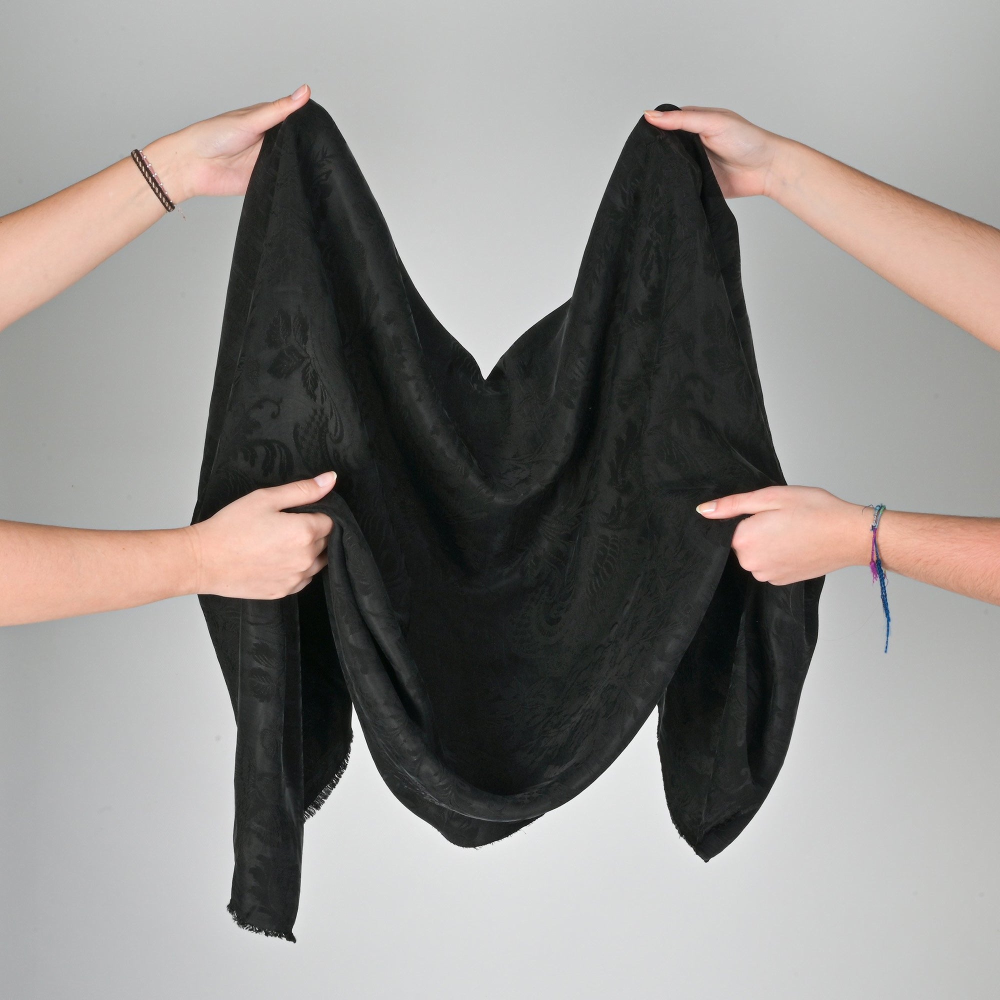 Black Jacquard Fabric 8223