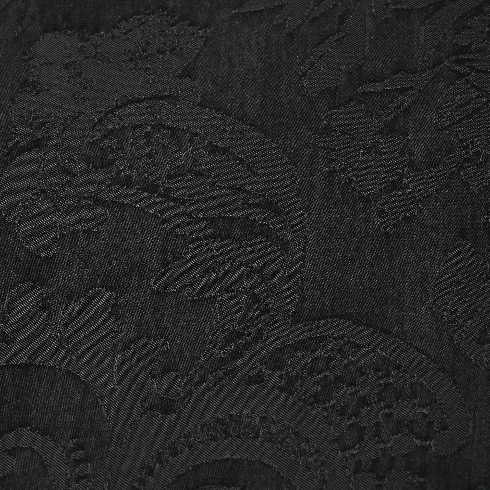 Black Jacquard Fabric 8223